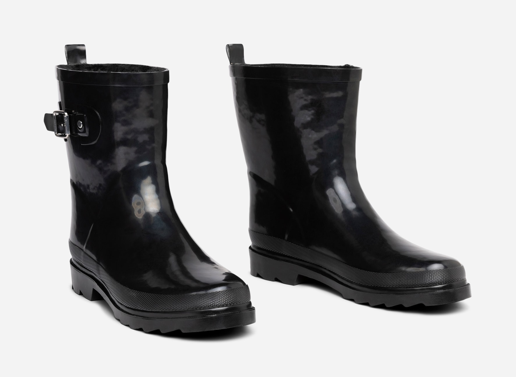 LEJON, Varmfodrade gummistövlar Svarta