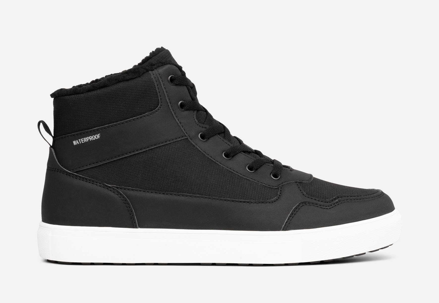 LEJON, Varmfodrade höga sneakers waterproof Svarta