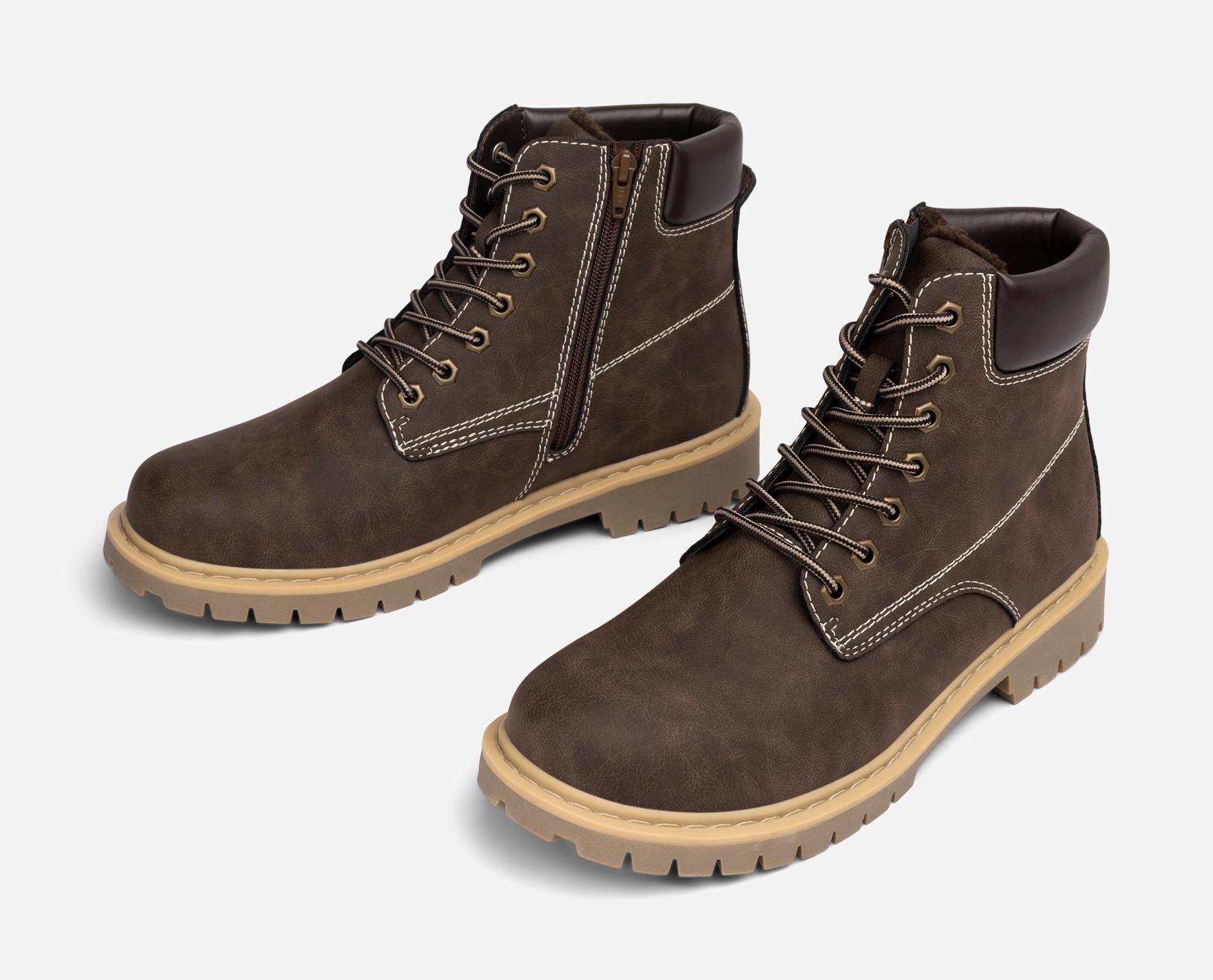 LEJON, Varmfodrade kängor Bruna