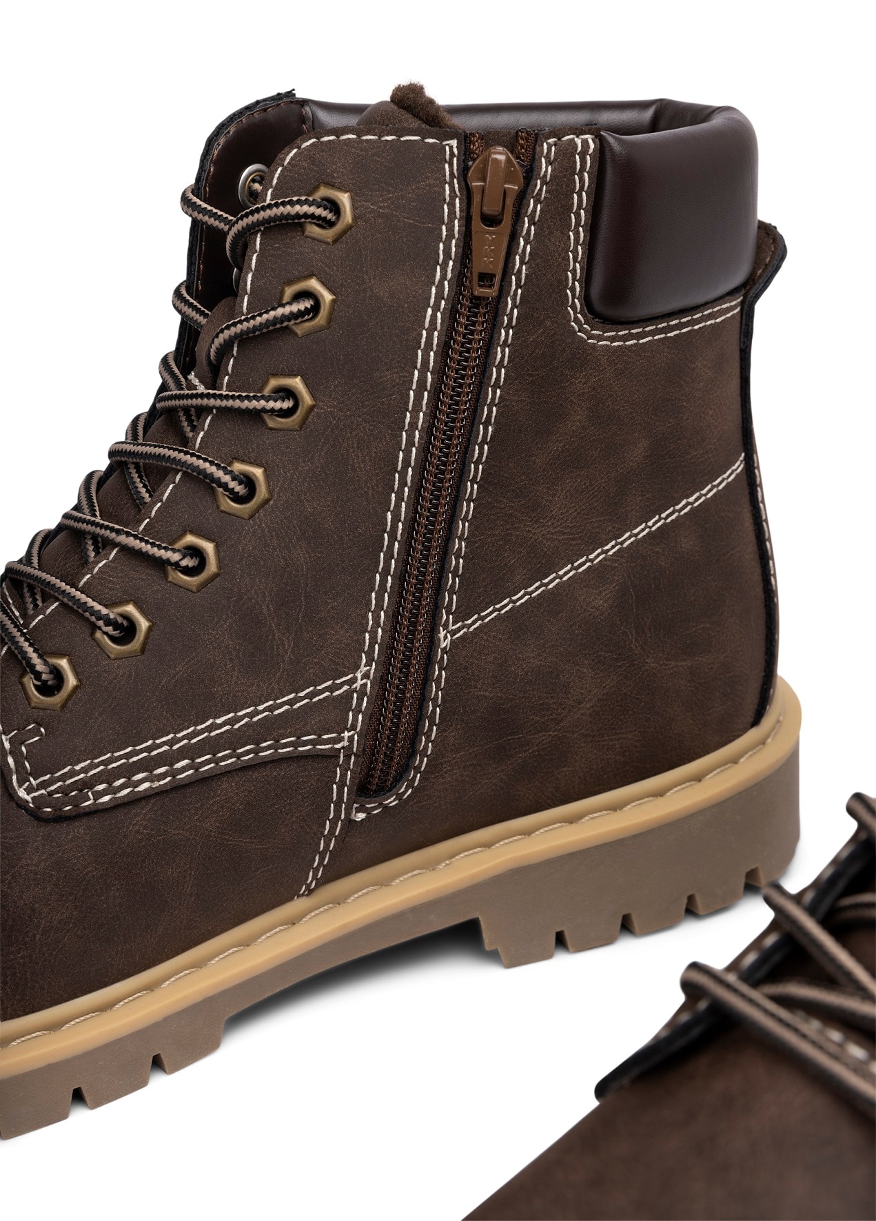 LEJON, Varmfodrade kängor Bruna