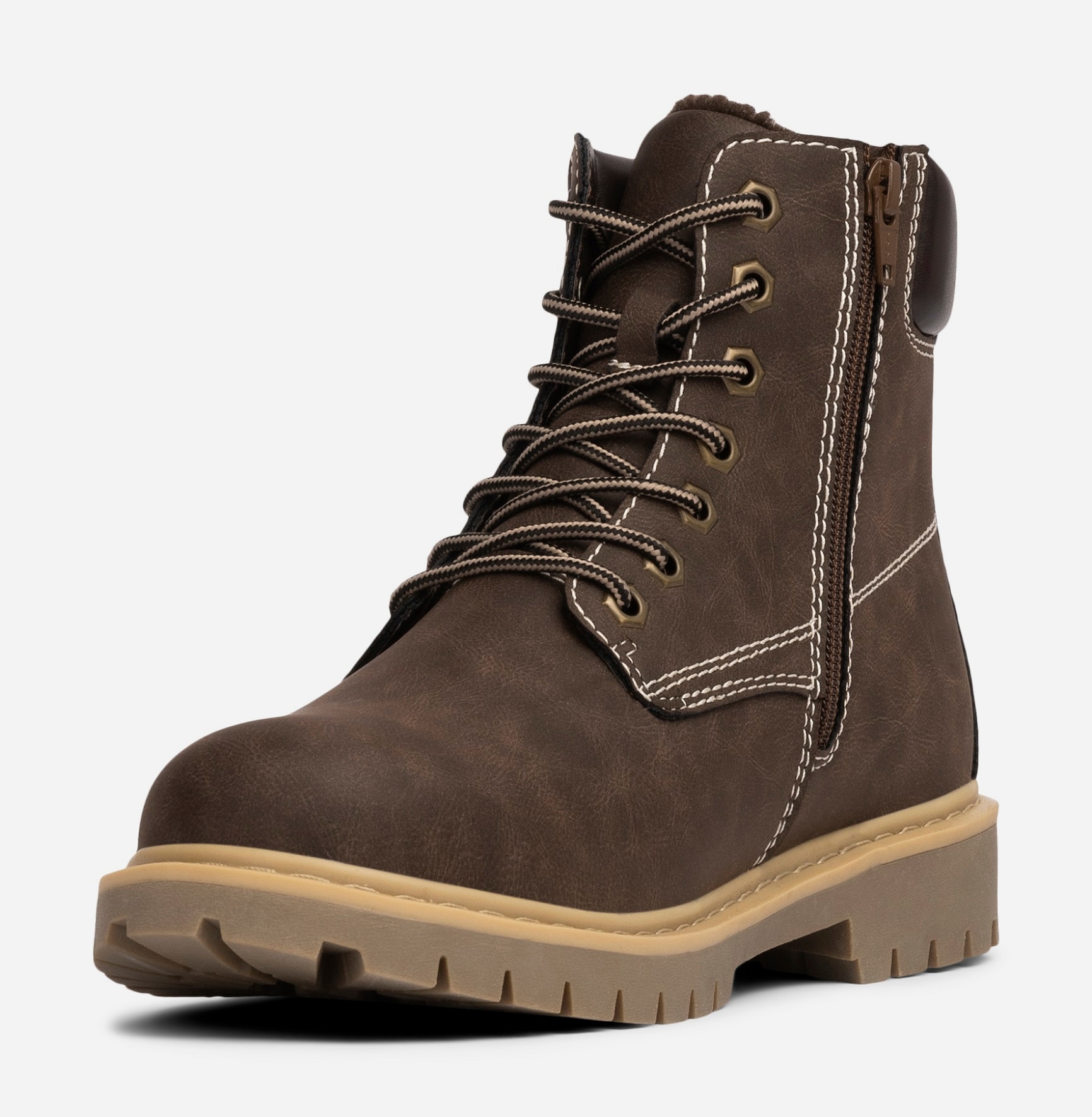 LEJON, Varmfodrade kängor Bruna