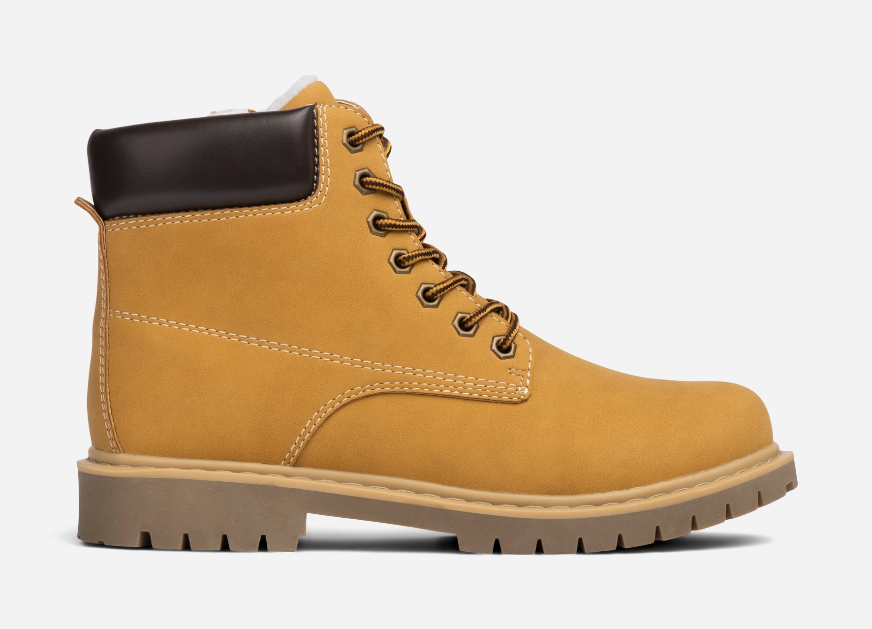 LEJON, Varmfodrade kängor Gula