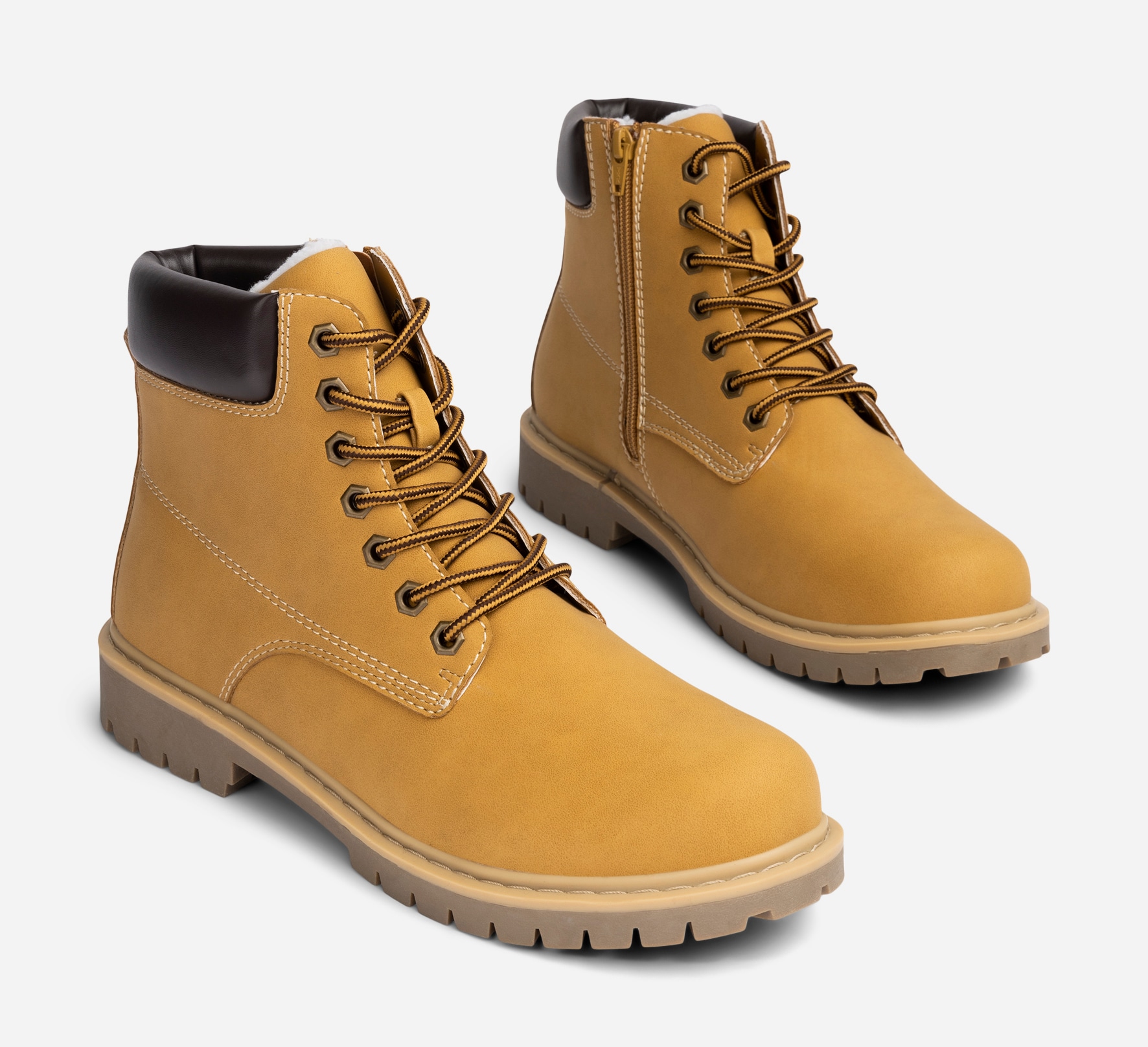 LEJON, Varmfodrade kängor Gula