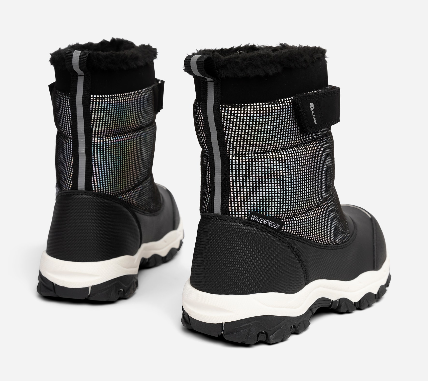 LEJON, Varmfodrade kängor waterproof Metallfärgade