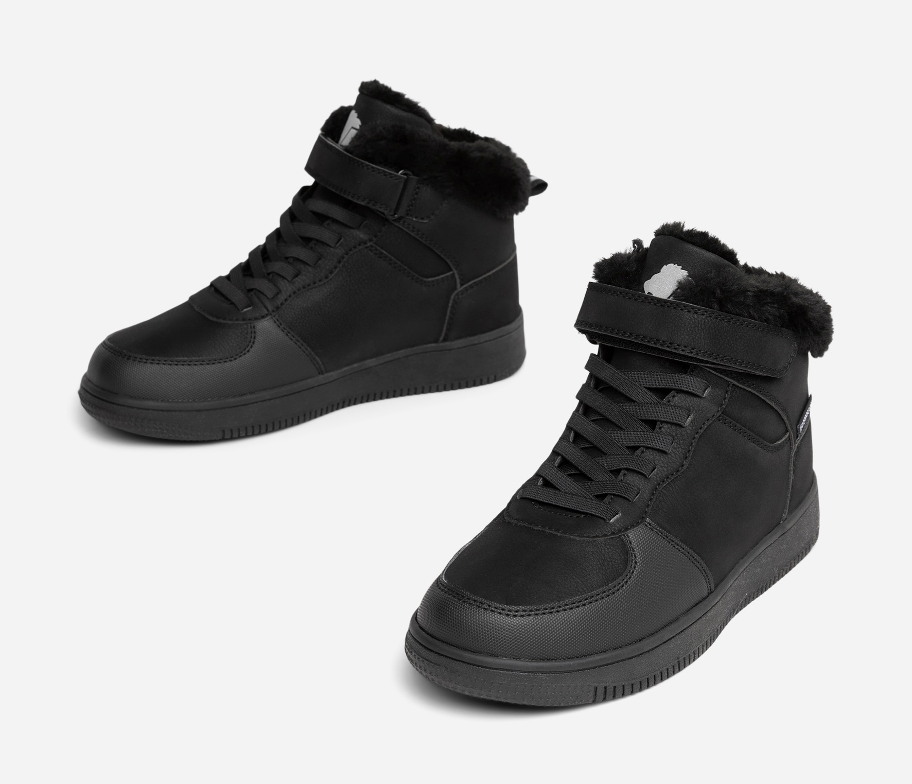 LEJON, Varmfodrade höga sneakers waterproof Svarta