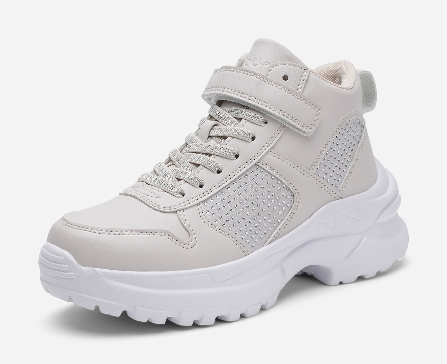 ZOEY, Höga sneakers Beigea