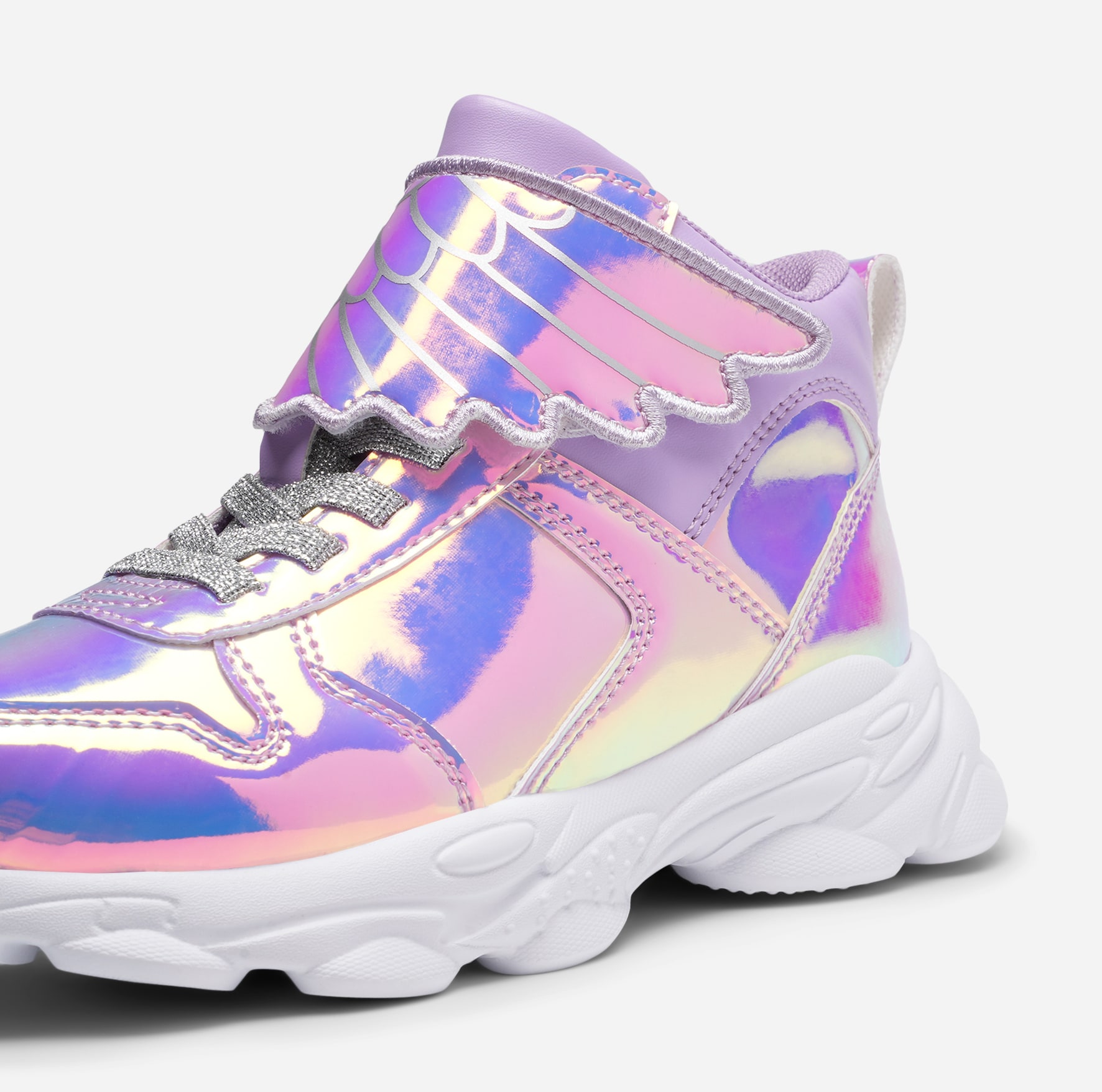 ZOEY, Höga sneakers Metallfärgade