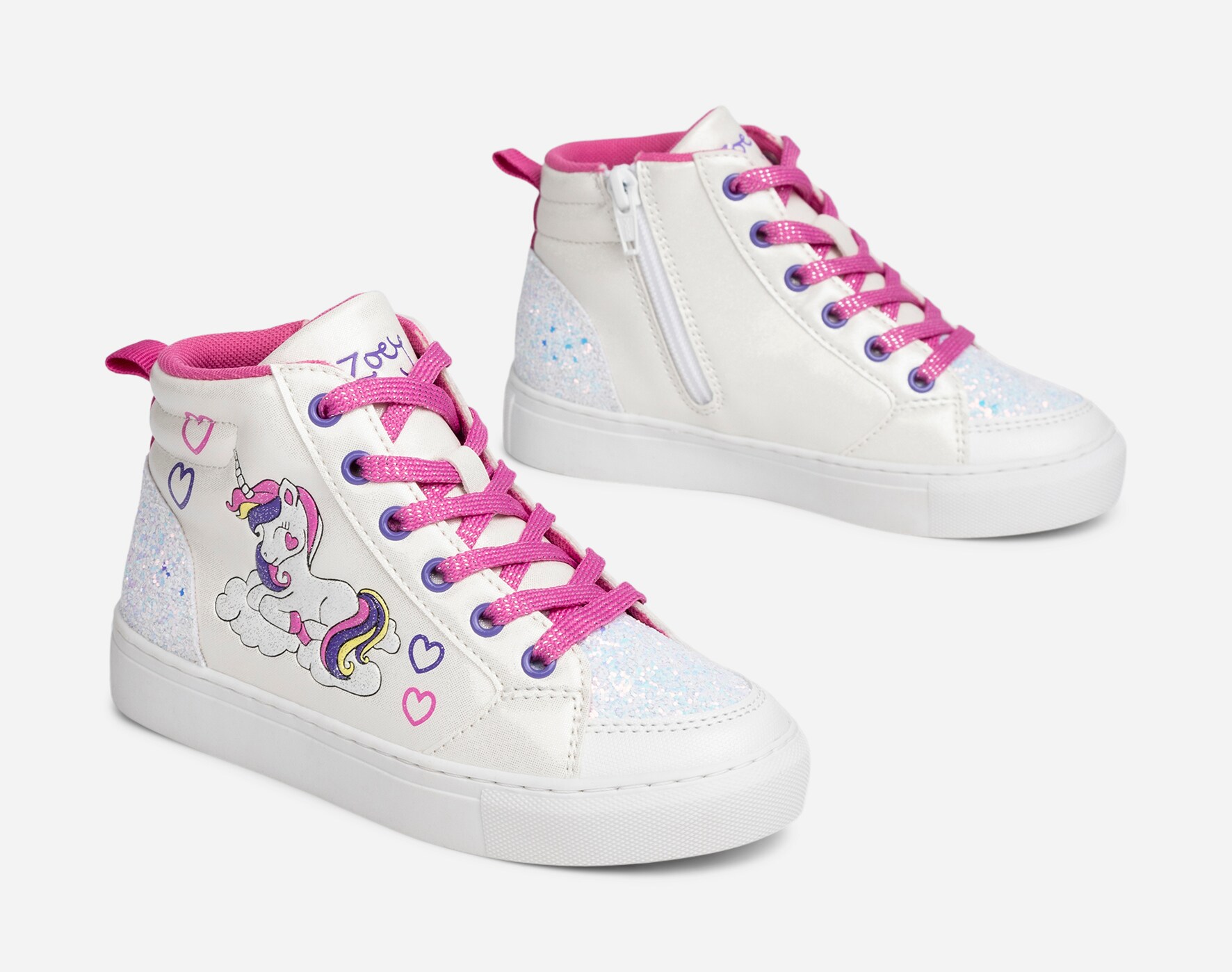 ZOEY, Höga sneakers Vita