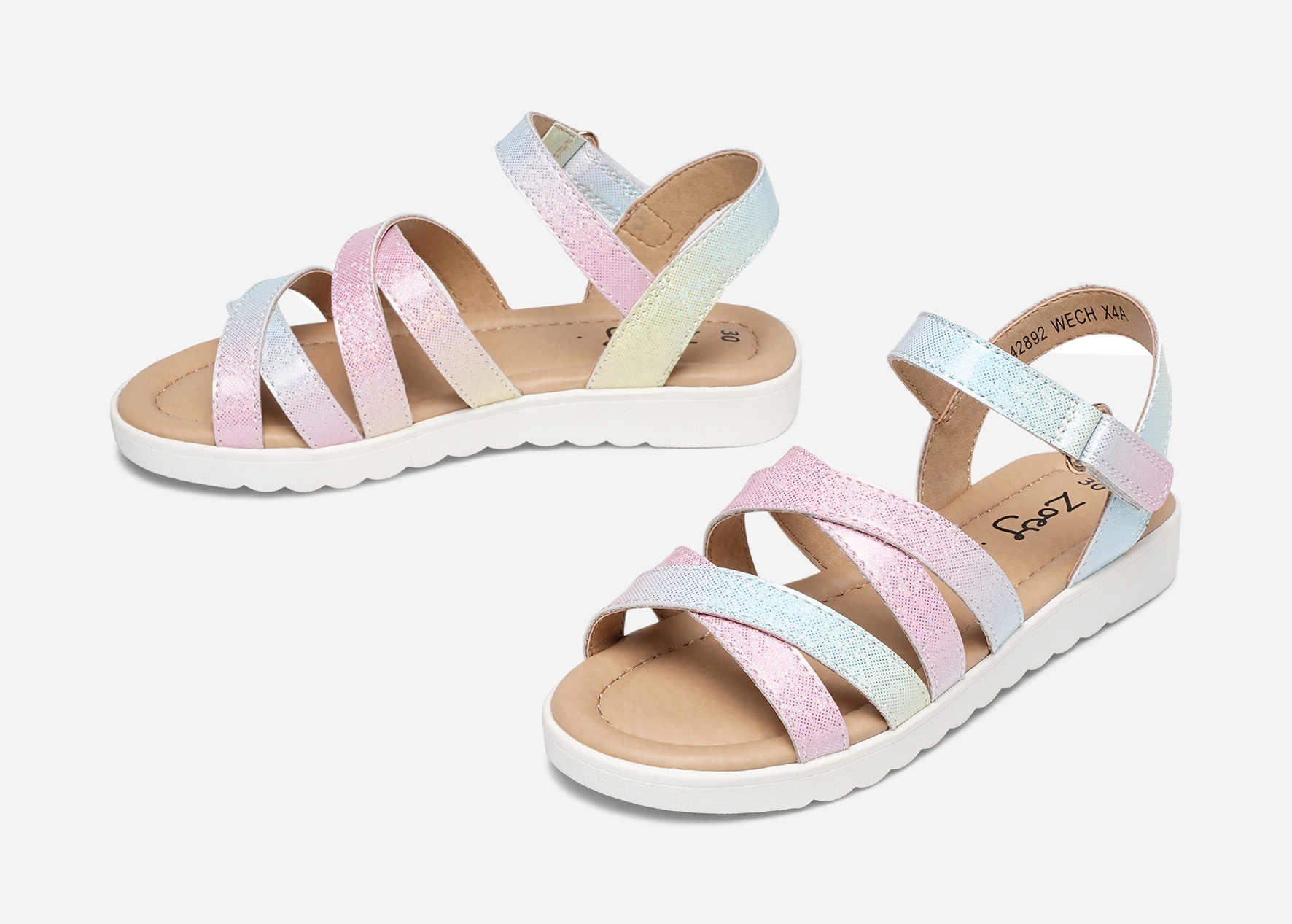 ZOEY, Sandaler med remmar Flerfärgade