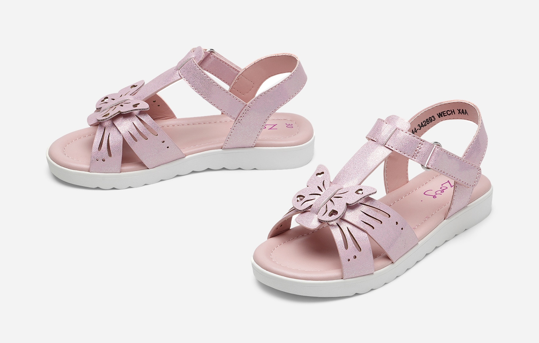ZOEY, Sandaler med remmar Rosa