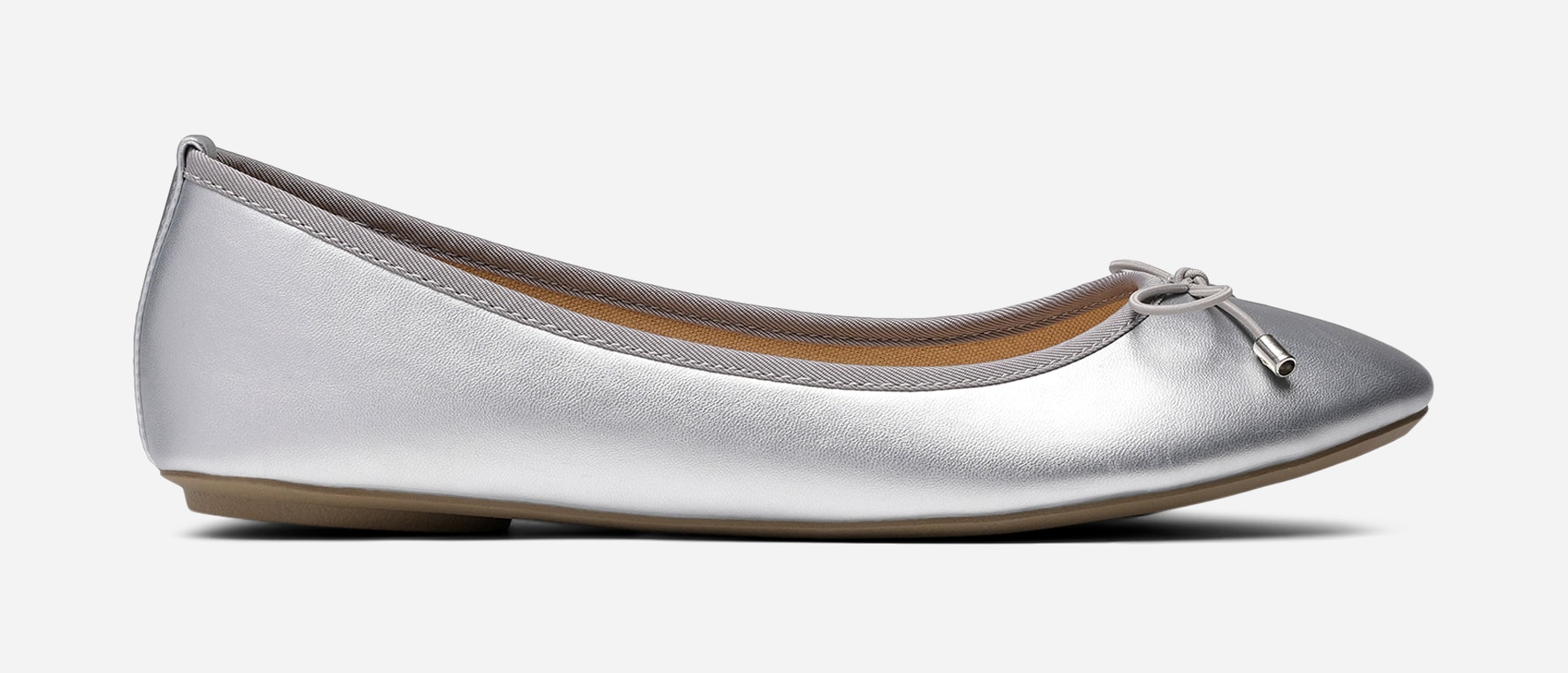 CLOU, Ballerinaskor Metallfärgade