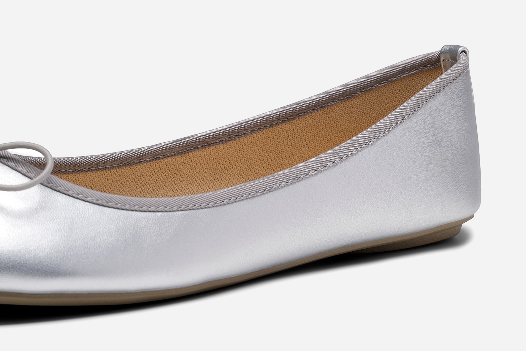 CLOU, Ballerinaskor Metallfärgade