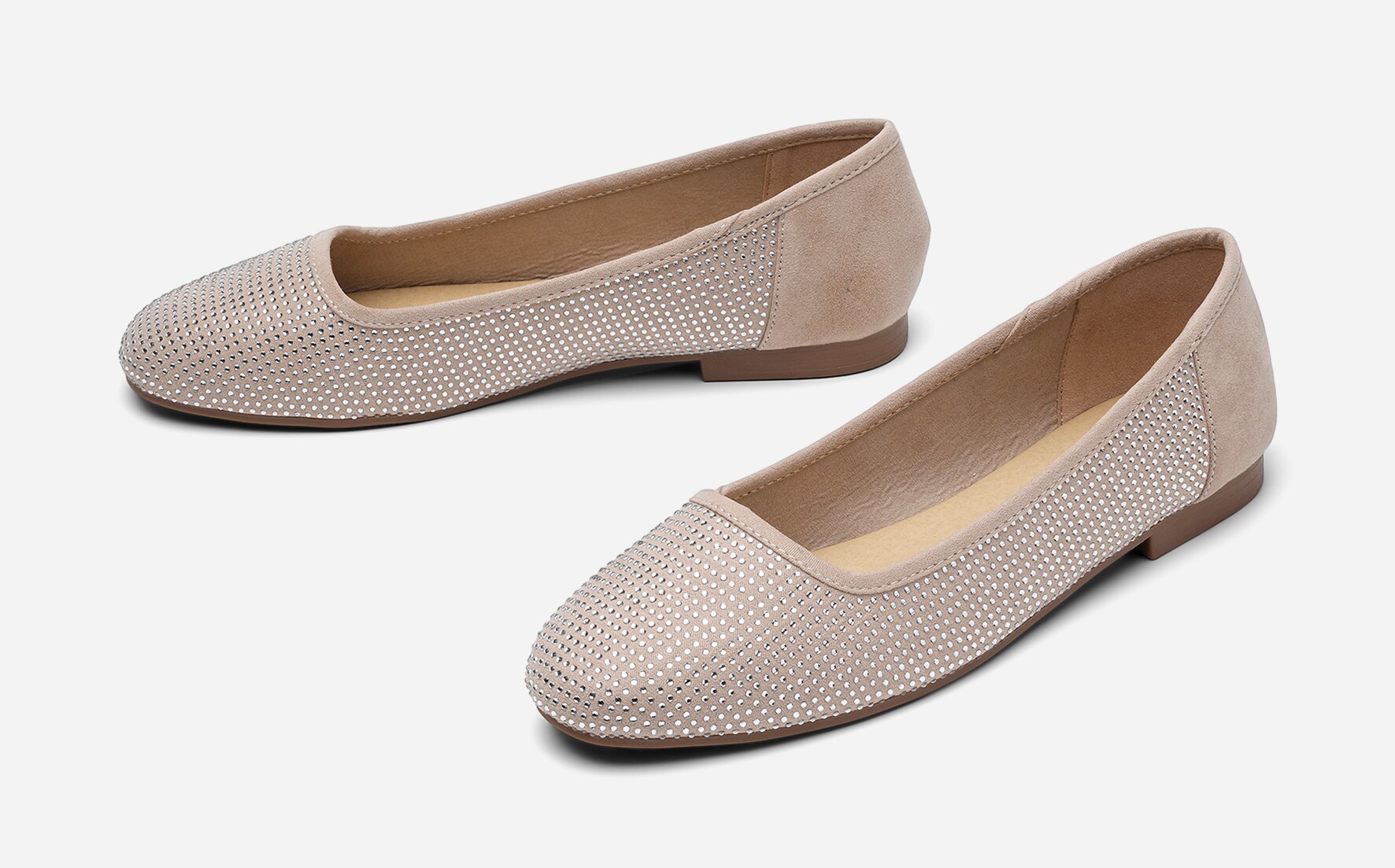 CLOU, Ballerinaskor Beigea