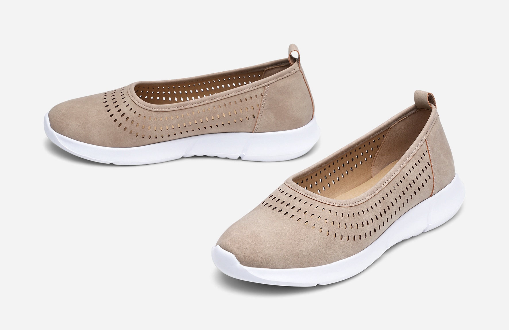 CLOU COMFORT, Ballerinaskor Beigea