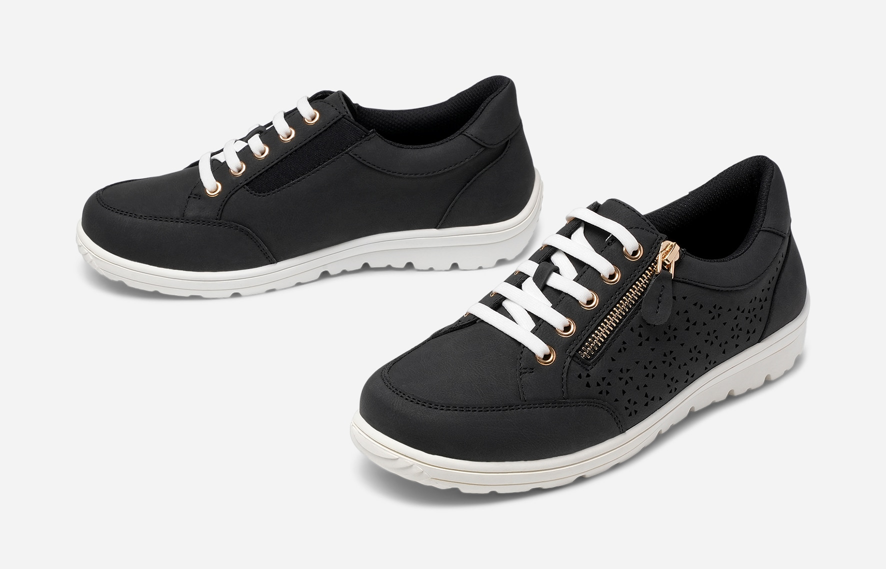 CLOU COMFORT, Promenadskor Svarta