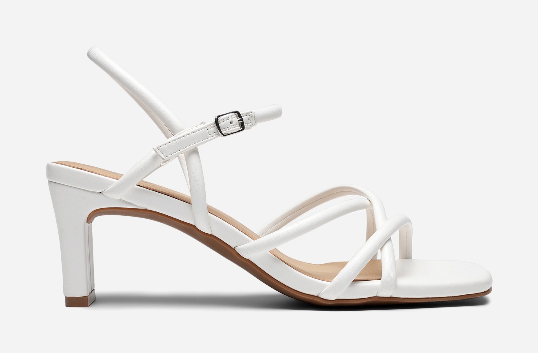 CLOU, Sandaletter med remmar Vita