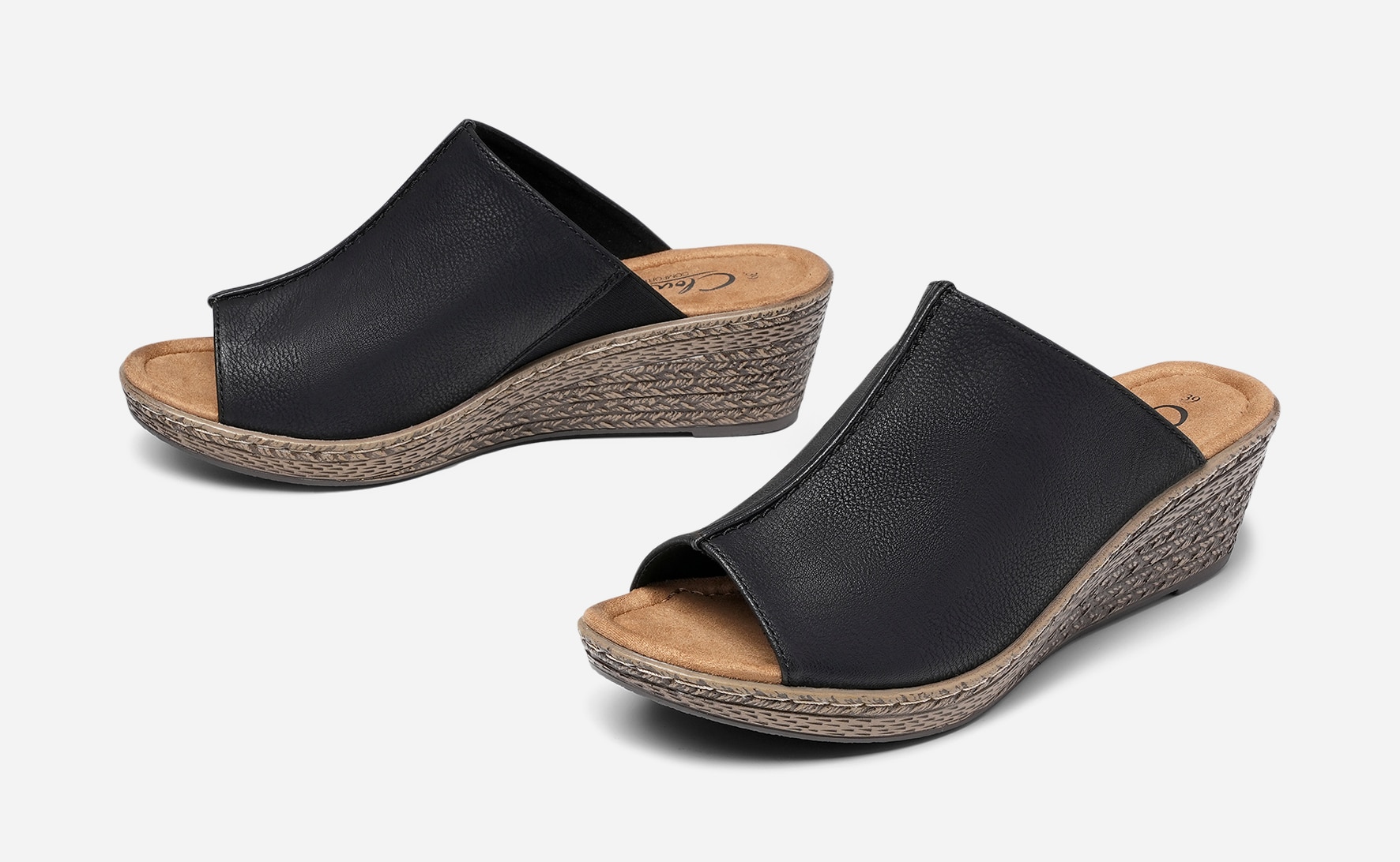 CLOU COMFORT, Sandaletter Svarta