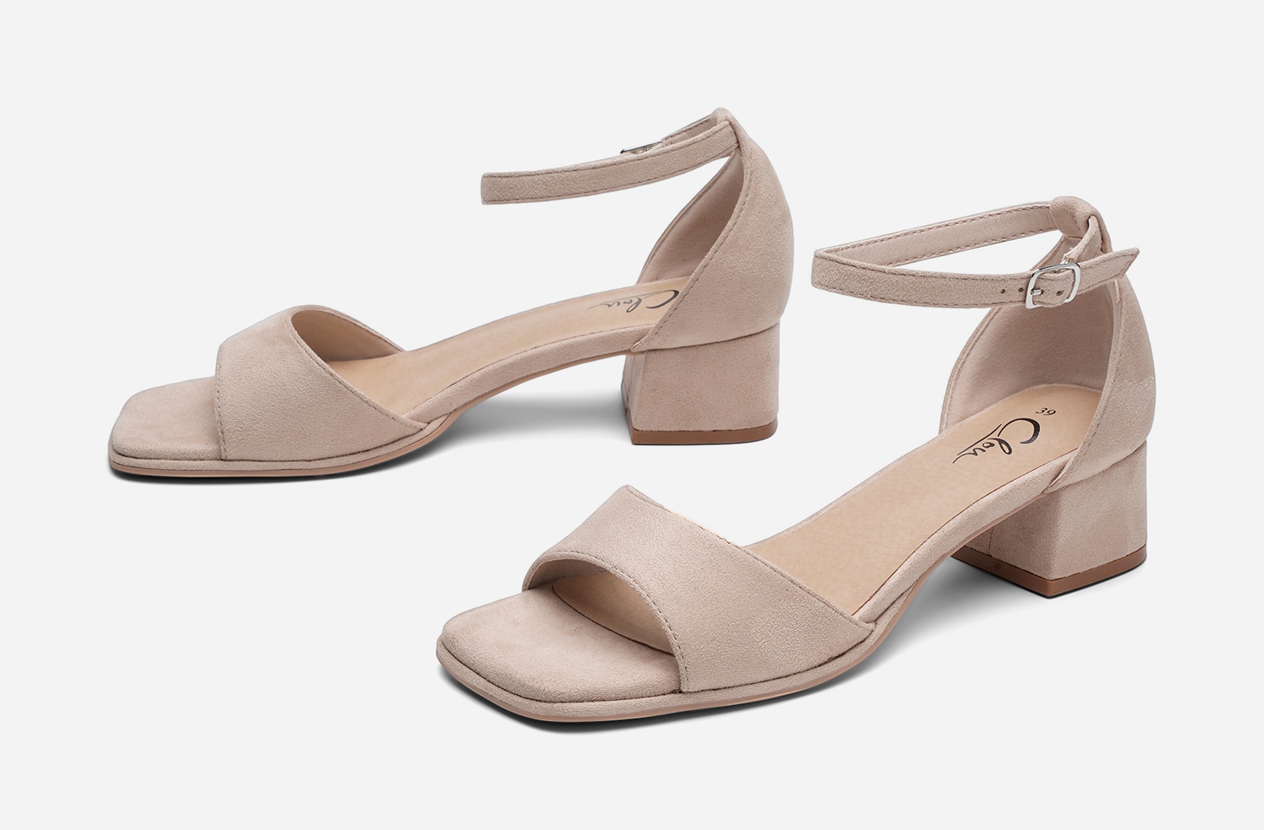 CLOU, Sandaletter Beigea