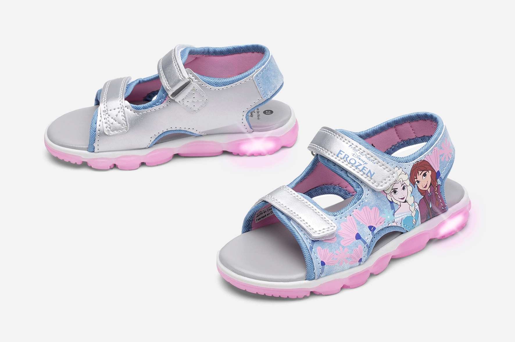 FROZEN, Blinkande sandaler Rosa
