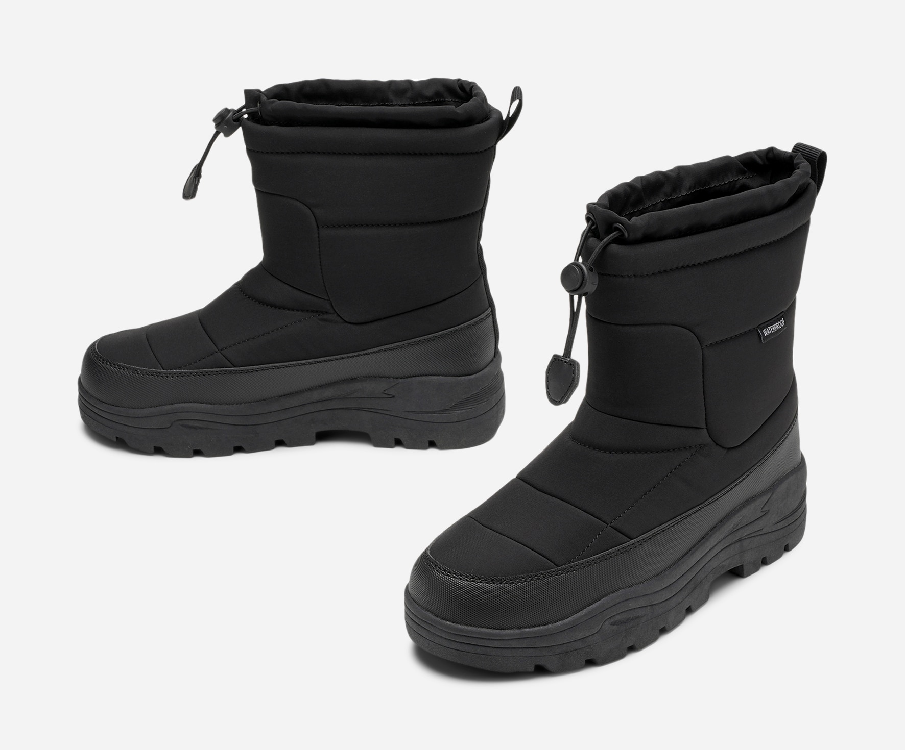 LEJON, Varmfodrade kängor waterproof Svarta