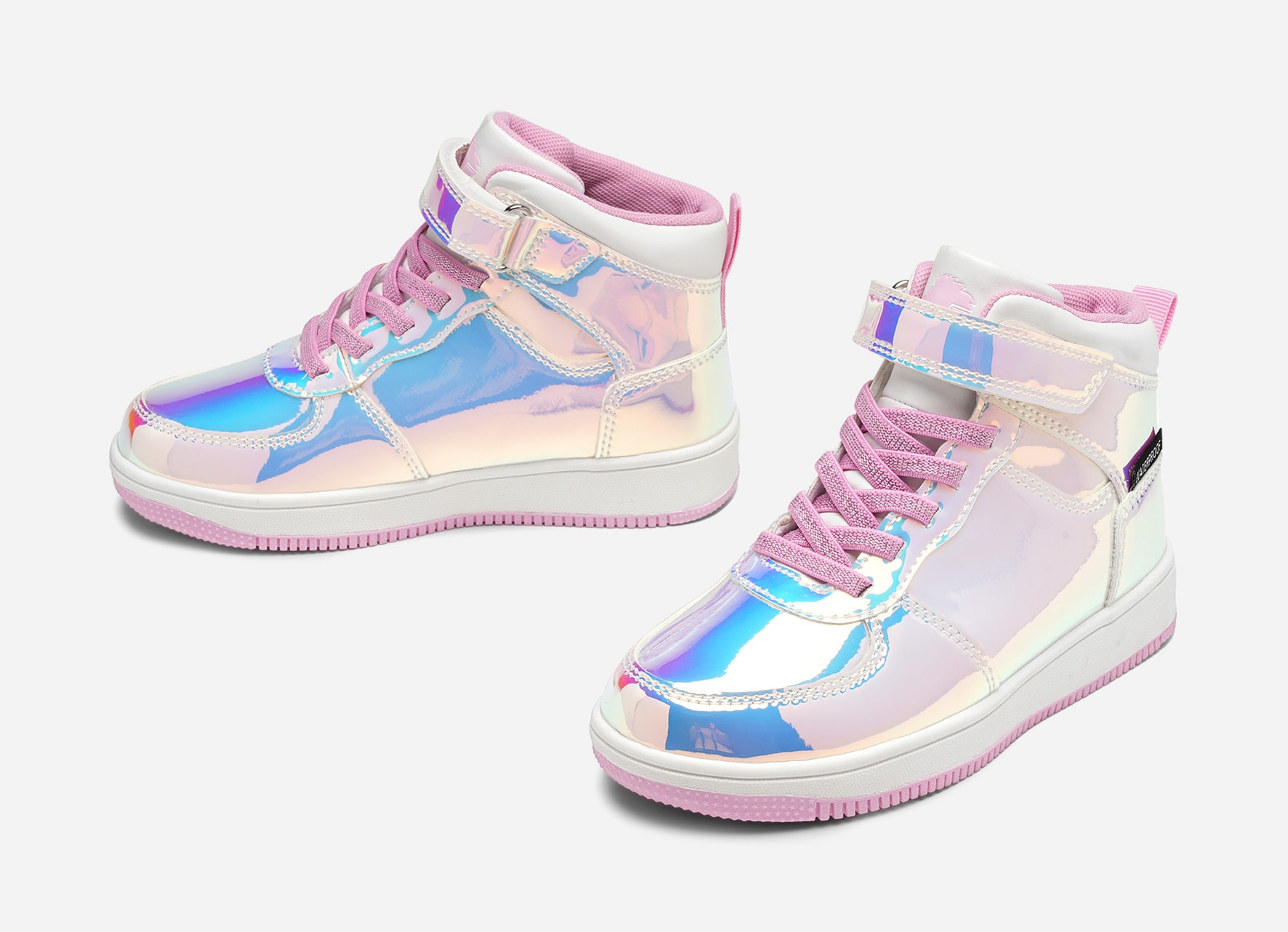LEJON, Höga sneakers, waterproof Metallfärgade