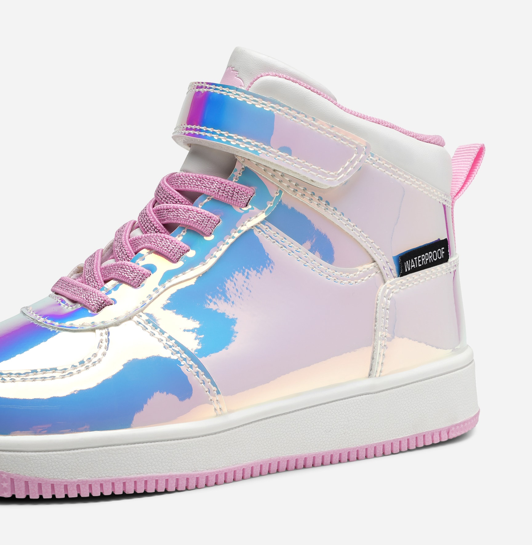 LEJON, Höga sneakers, waterproof Metallfärgade