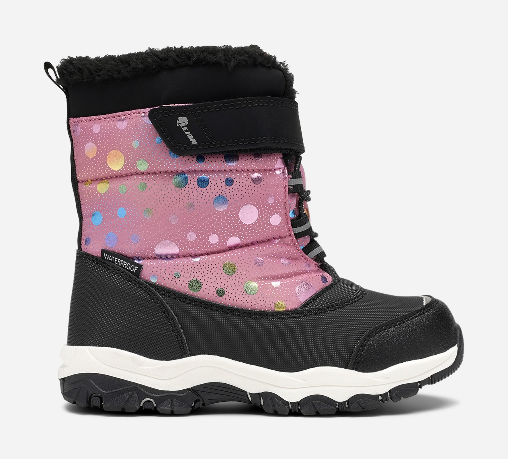 LEJON, Varmfodrade kängor waterproof Rosa