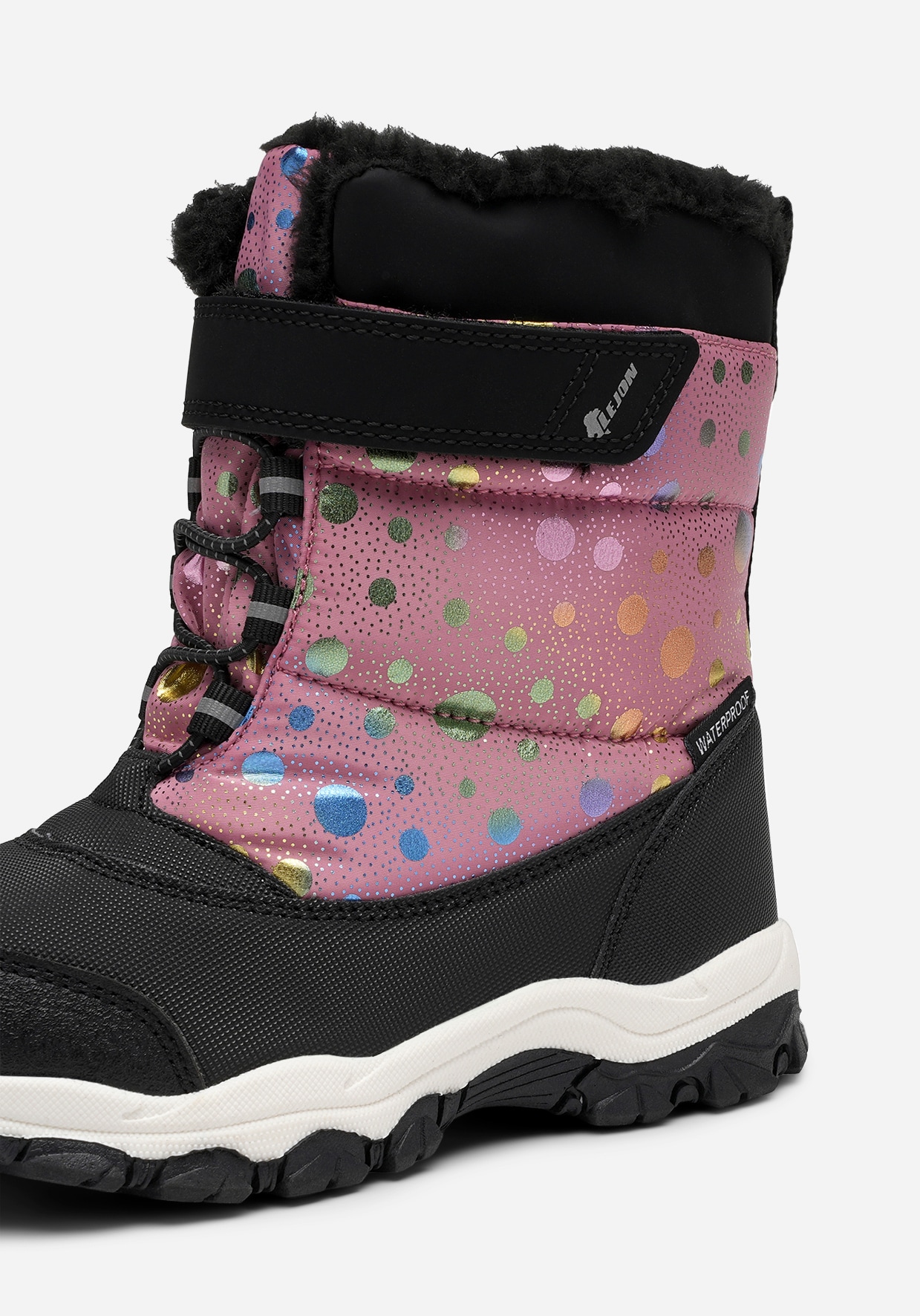 LEJON, Varmfodrade kängor waterproof Rosa