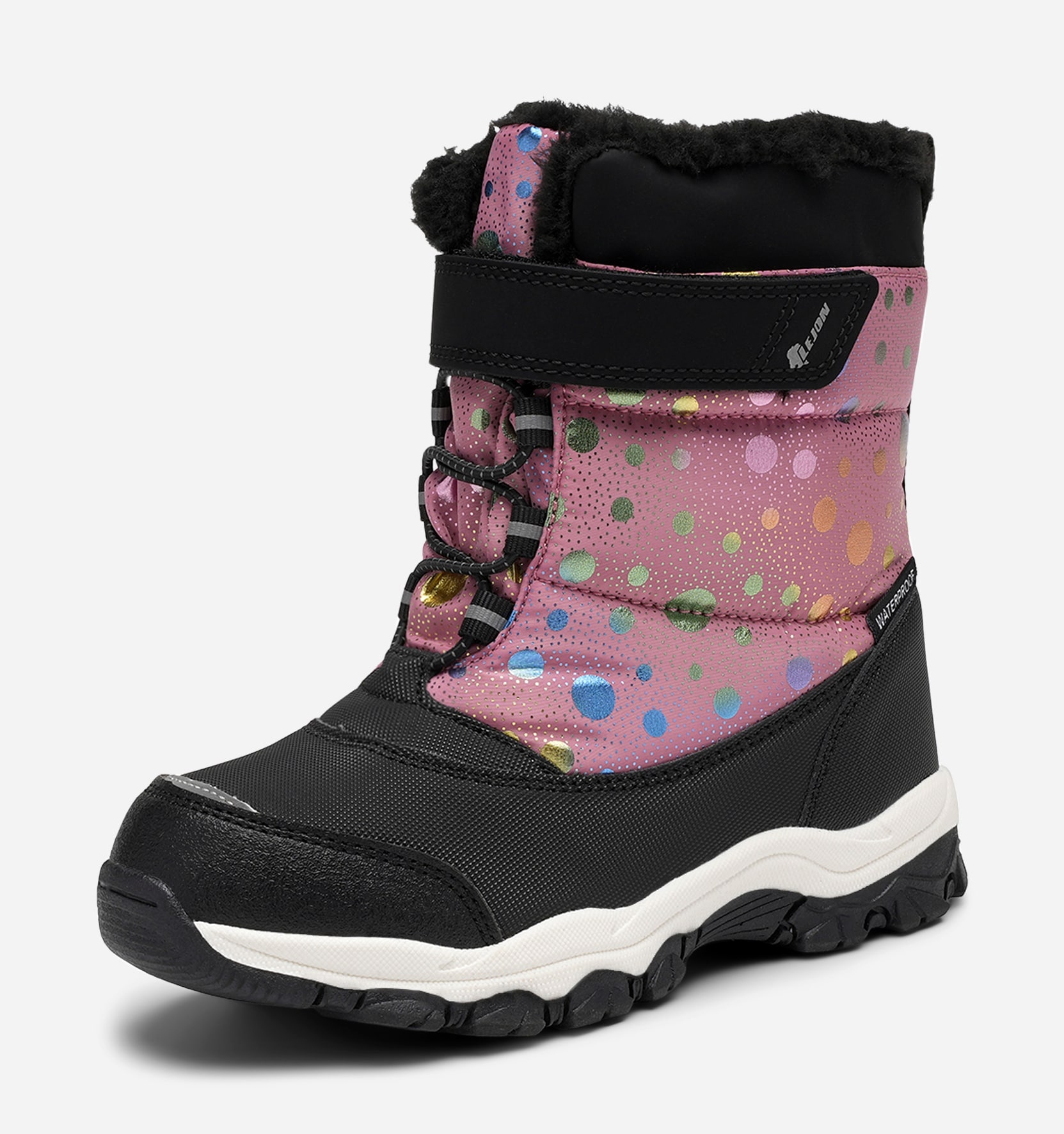 LEJON, Varmfodrade kängor waterproof Rosa