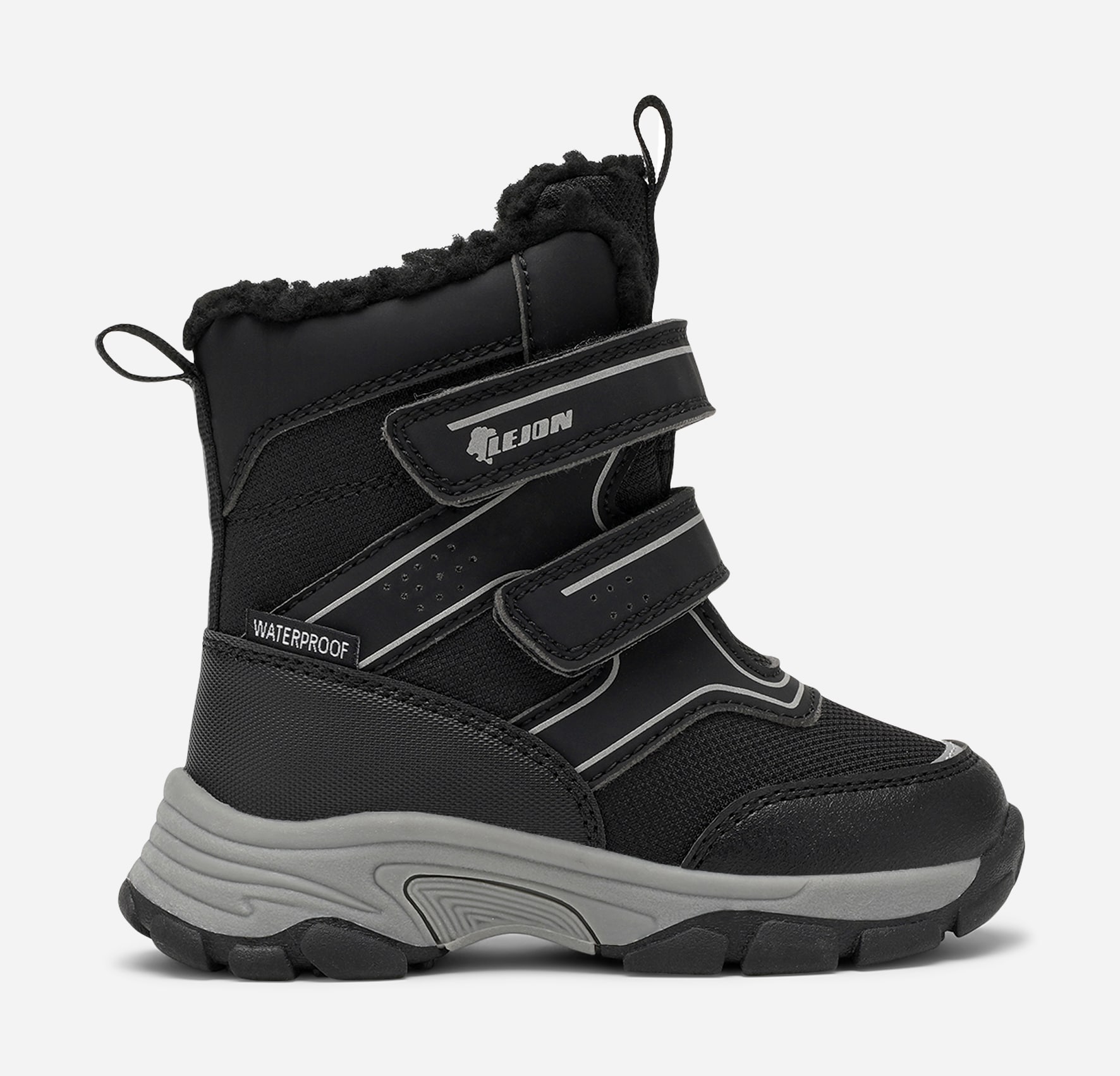 LEJON, Varmfodrade kängor waterproof Svarta