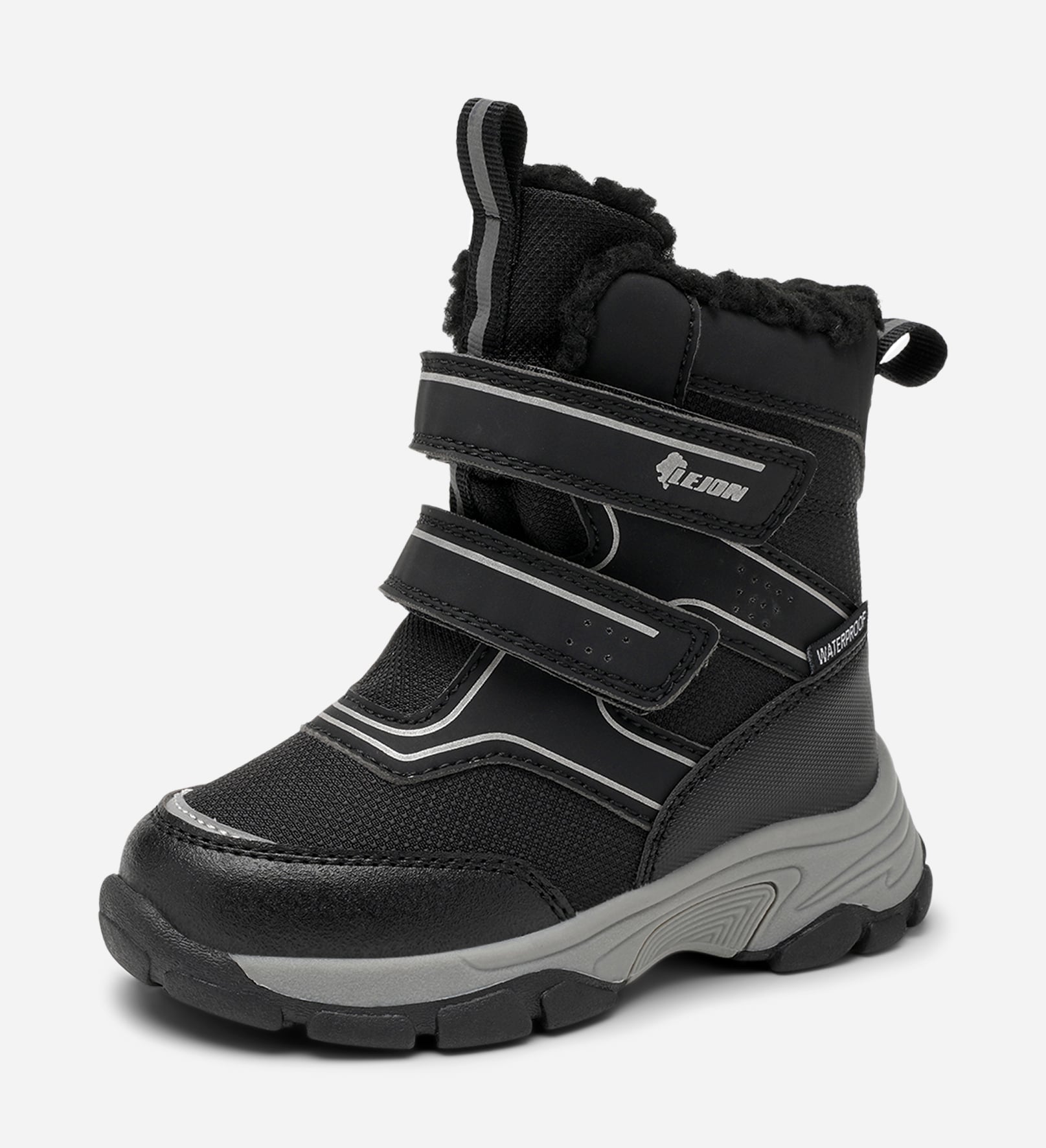 LEJON, Varmfodrade kängor waterproof Svarta
