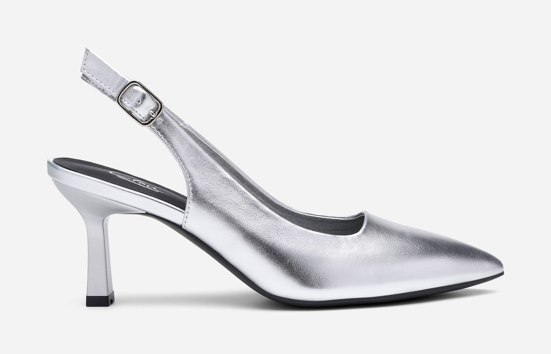 CLOU, Pumps med slingback Metallfärgade