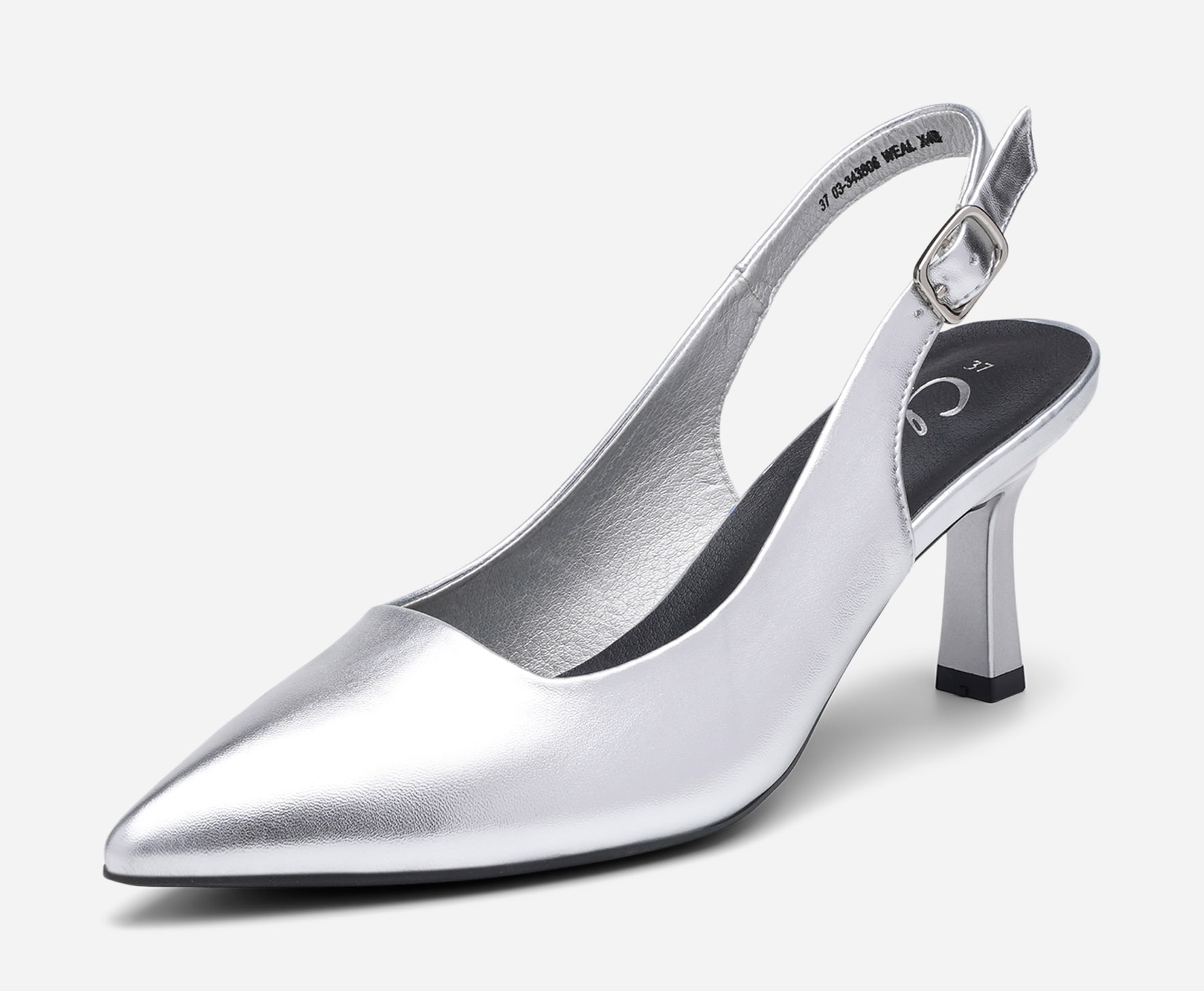 CLOU, Pumps med slingback Metallfärgade