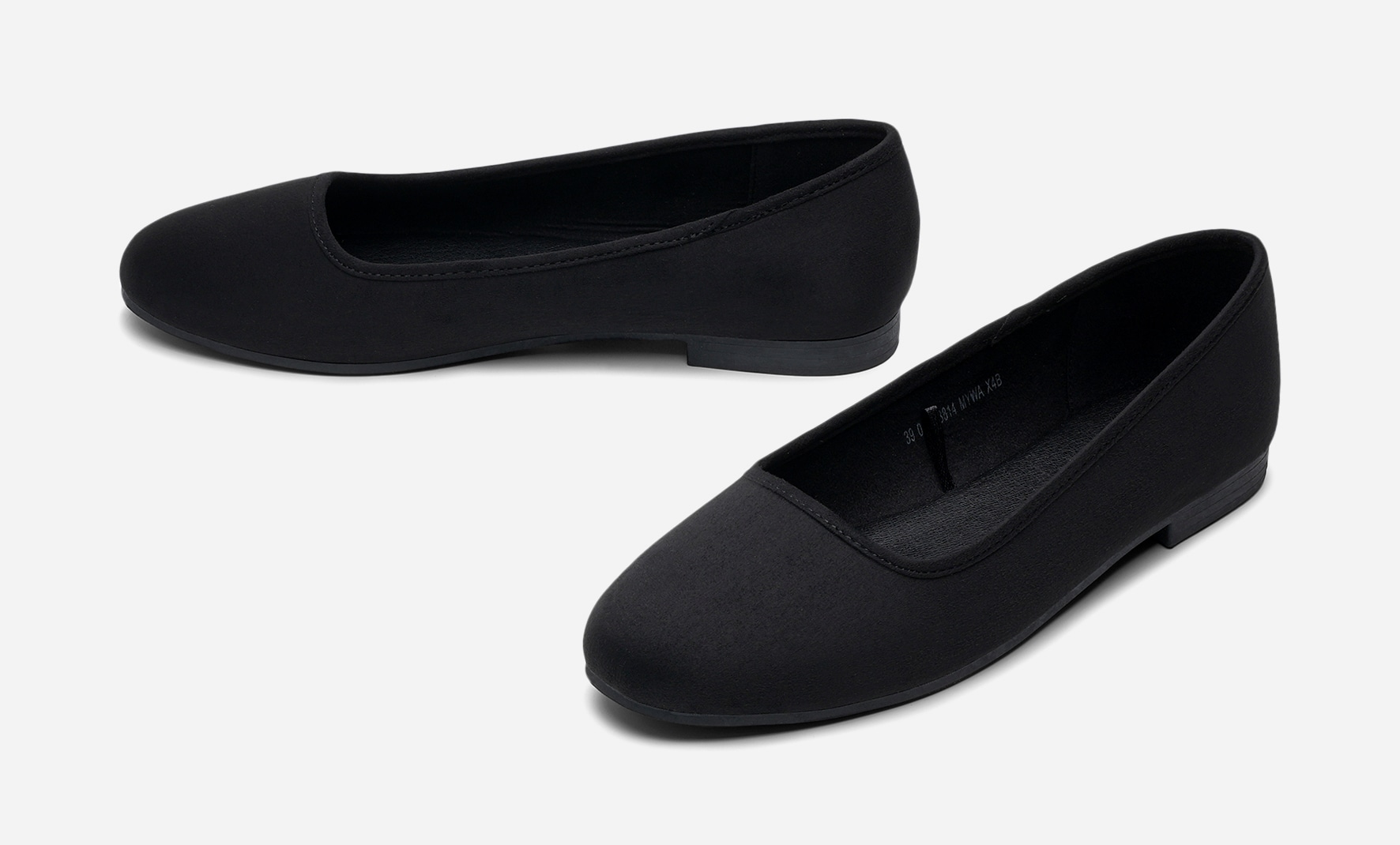 CLOU COMFORT, Ballerinaskor Svarta
