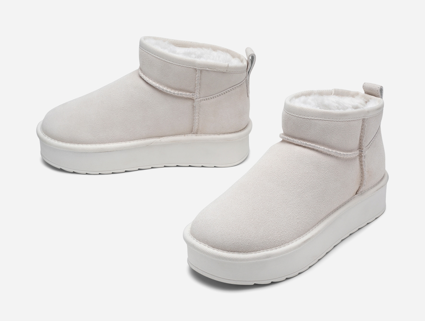 CLOU, Varmfodrade boots Vita