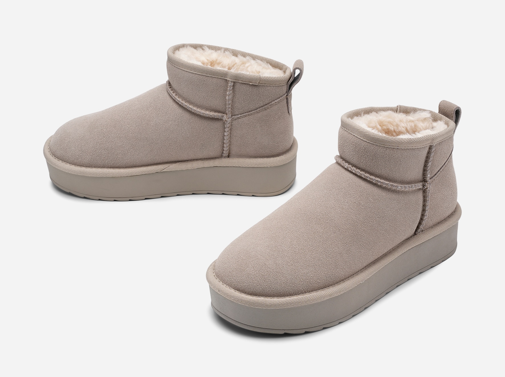 CLOU, Varmfodrade boots Gråa