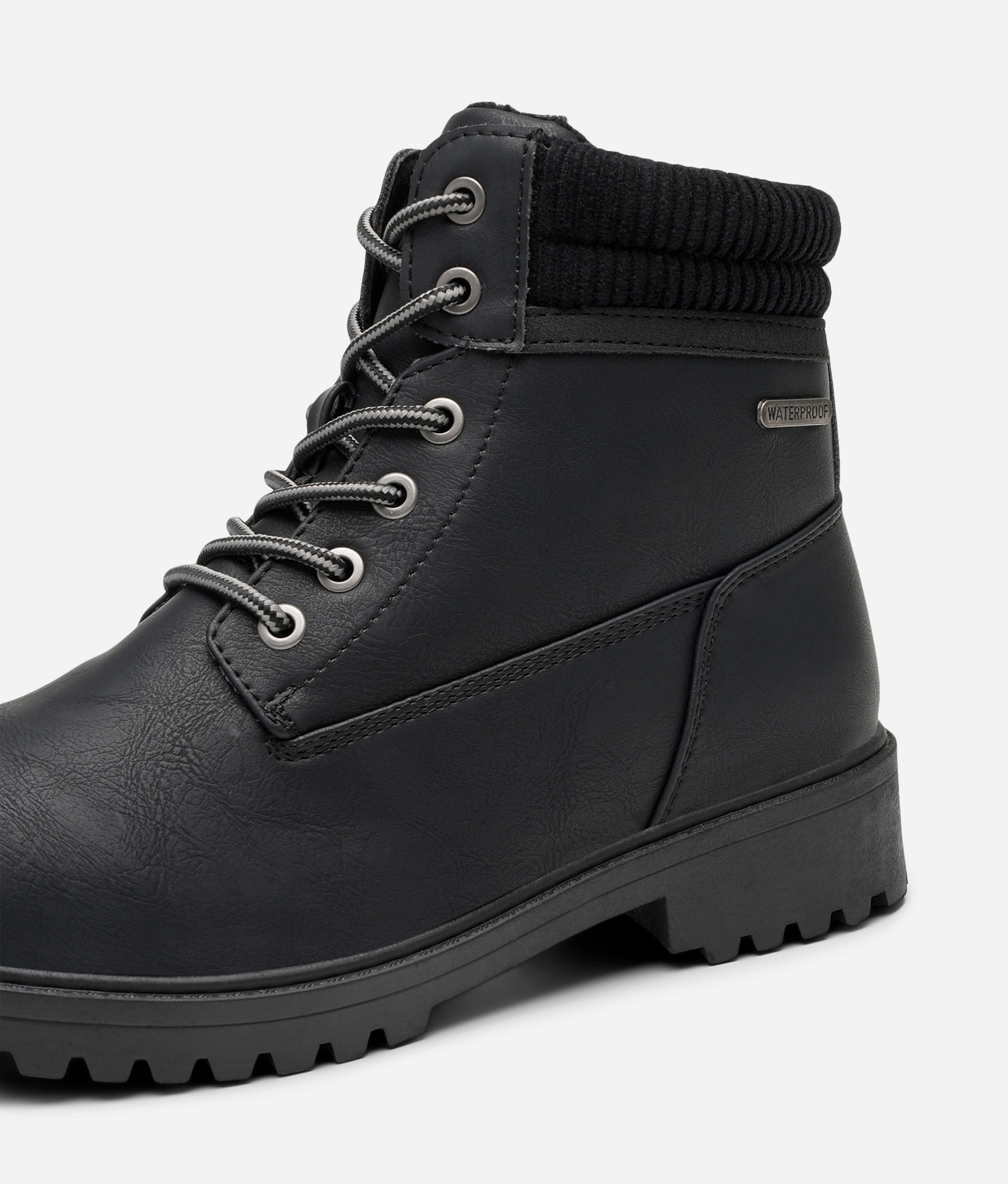 LEJON, Varmfodrade kängor waterproof Svarta