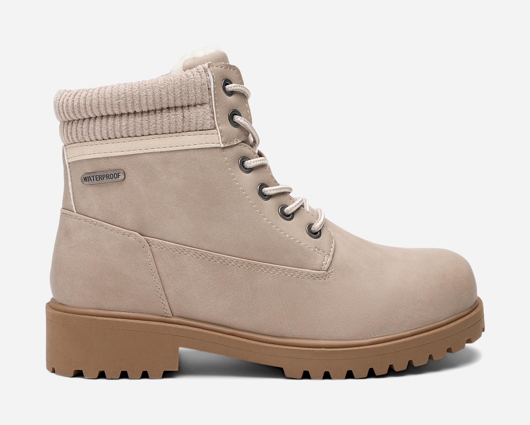 LEJON, Varmfodrade kängor waterproof Beigea