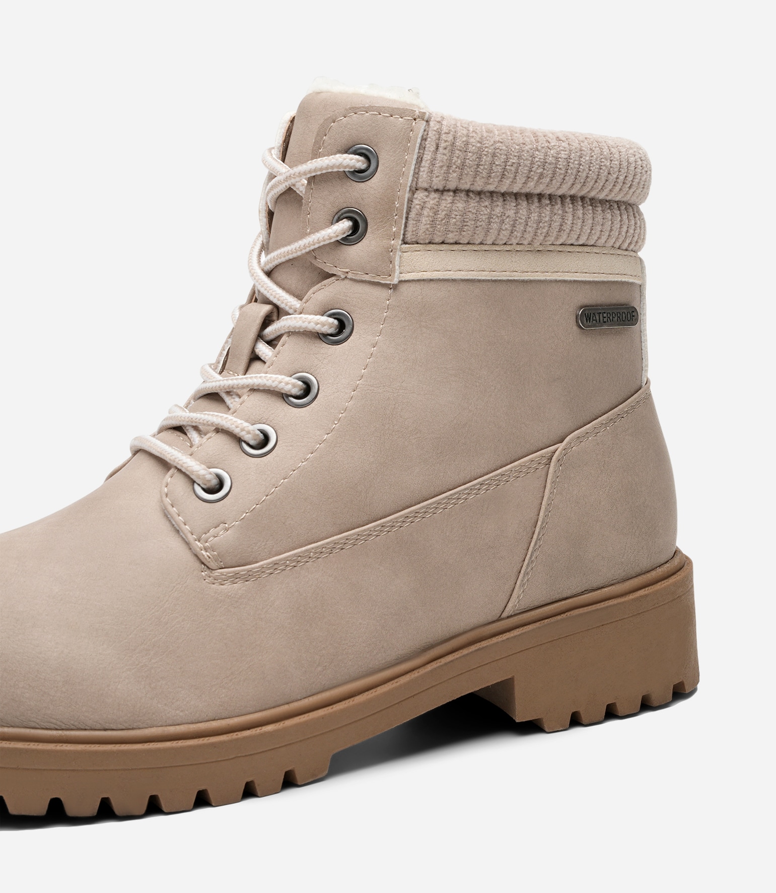 LEJON, Varmfodrade kängor waterproof Beigea