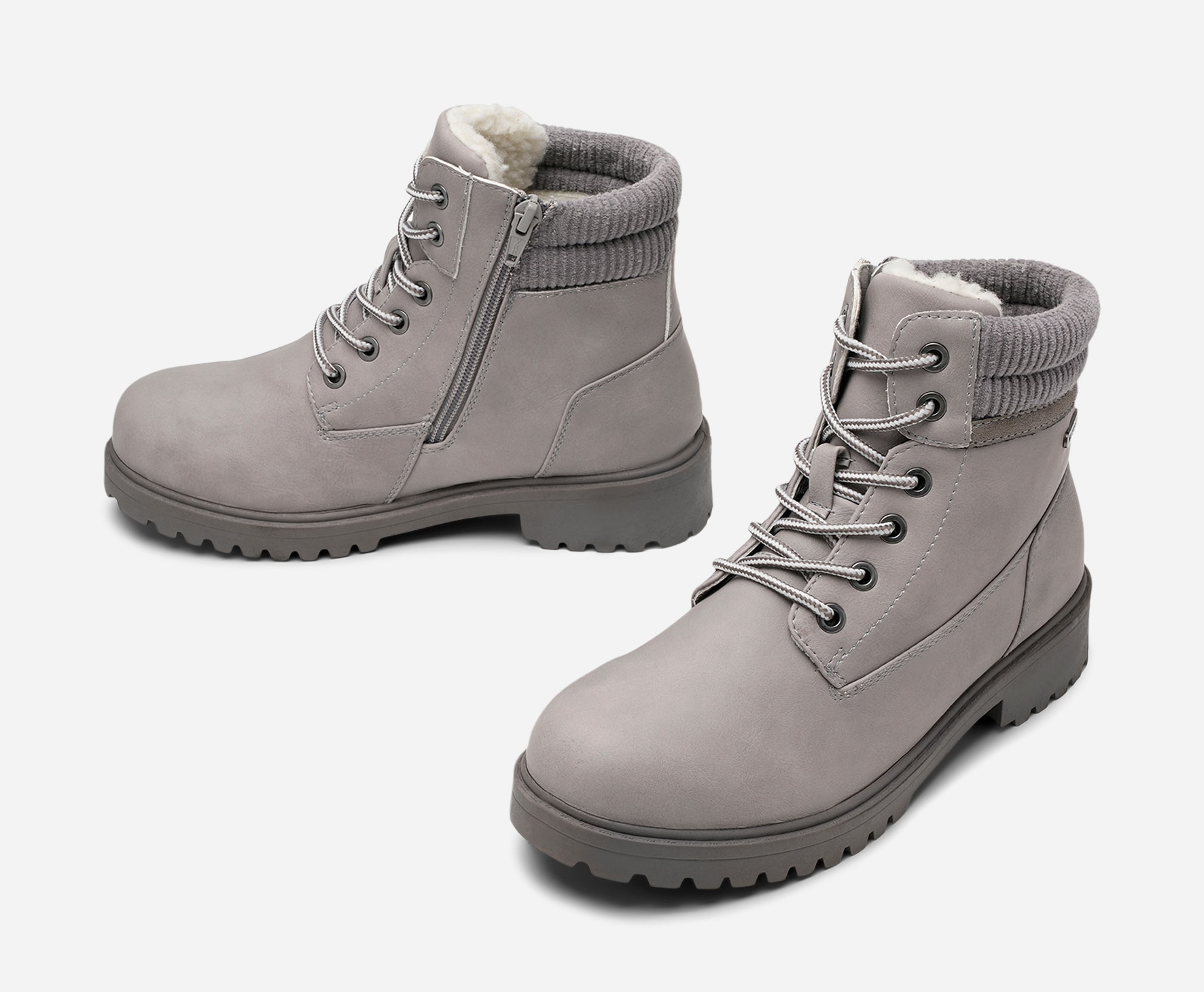 LEJON, Varmfodrade kängor waterproof Gråa