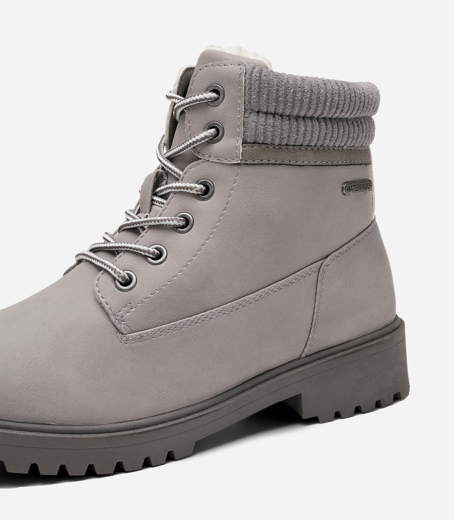 LEJON, Varmfodrade kängor waterproof Gråa