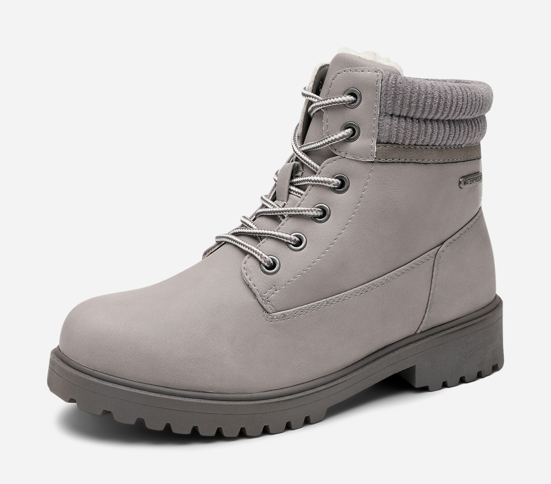 LEJON, Varmfodrade kängor waterproof Gråa