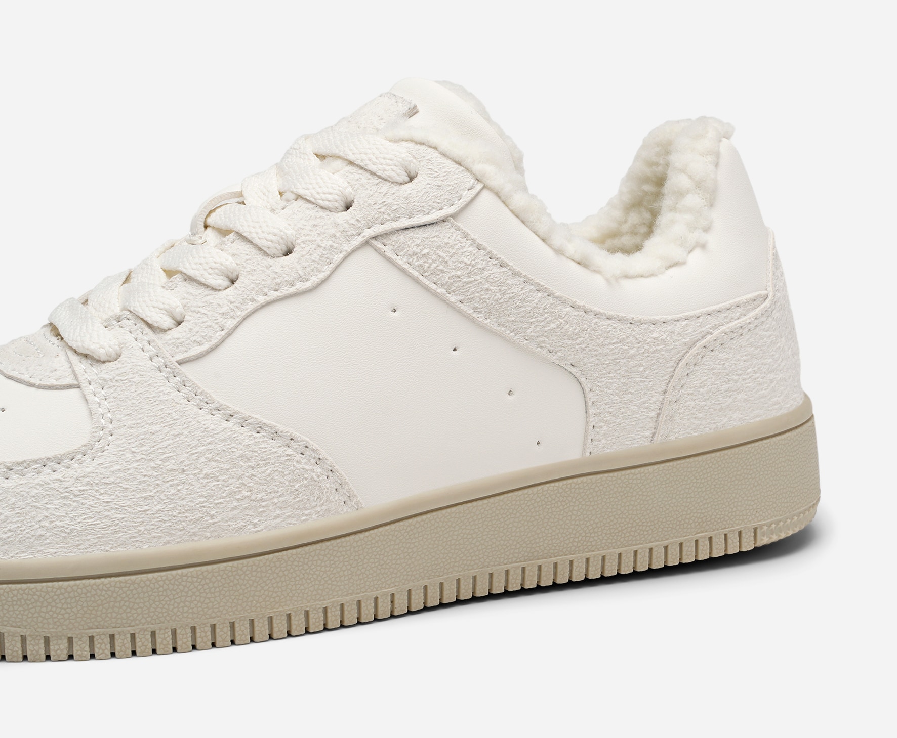 LEJON, Varmfodrade sneakers Vita
