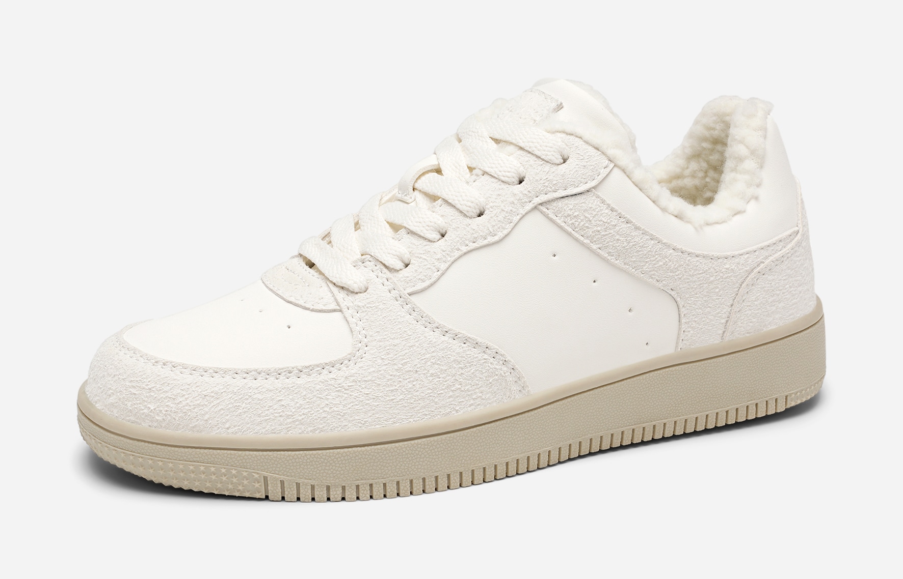LEJON, Varmfodrade sneakers Vita