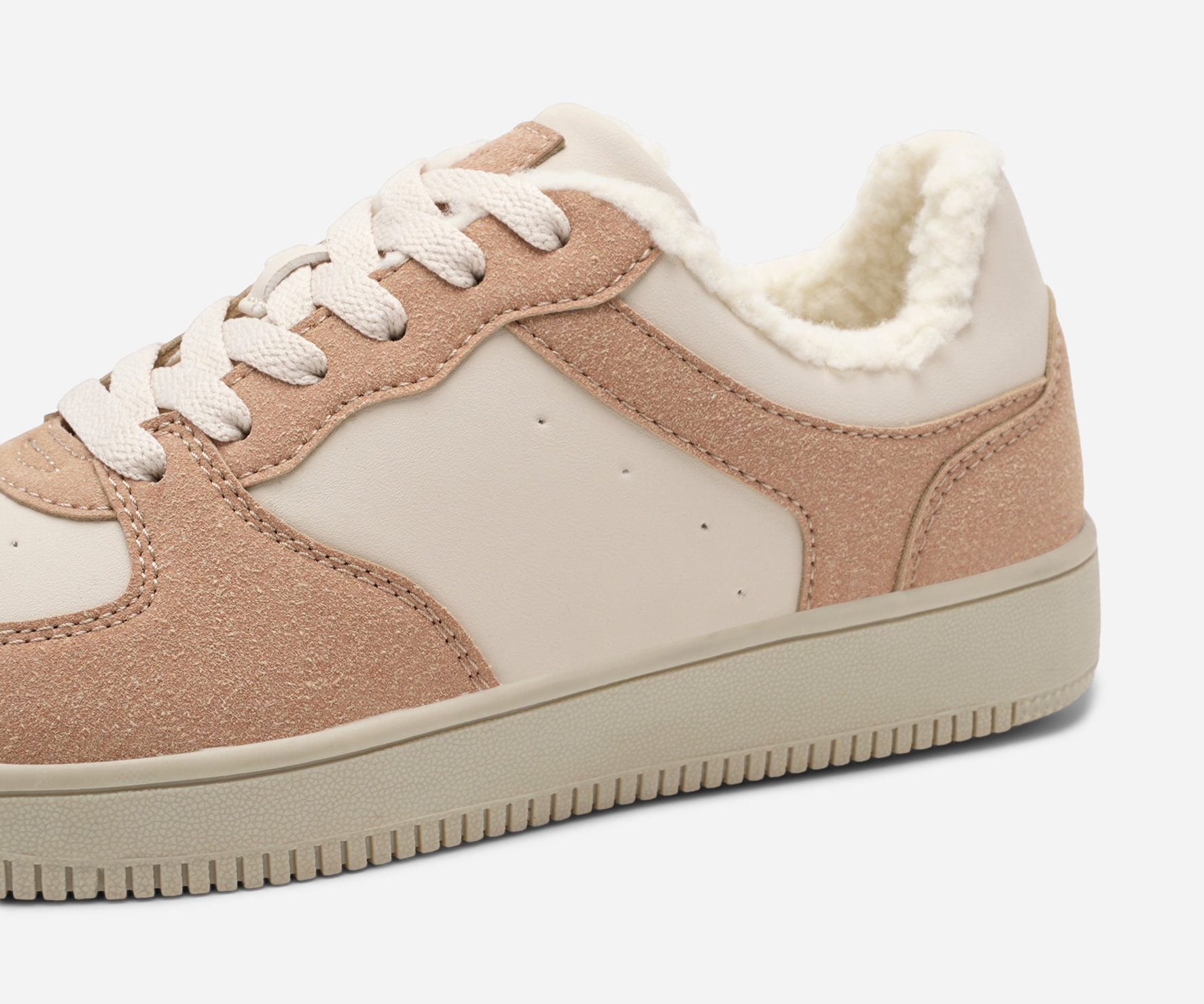 LEJON, Varmfodrade sneakers Beigea