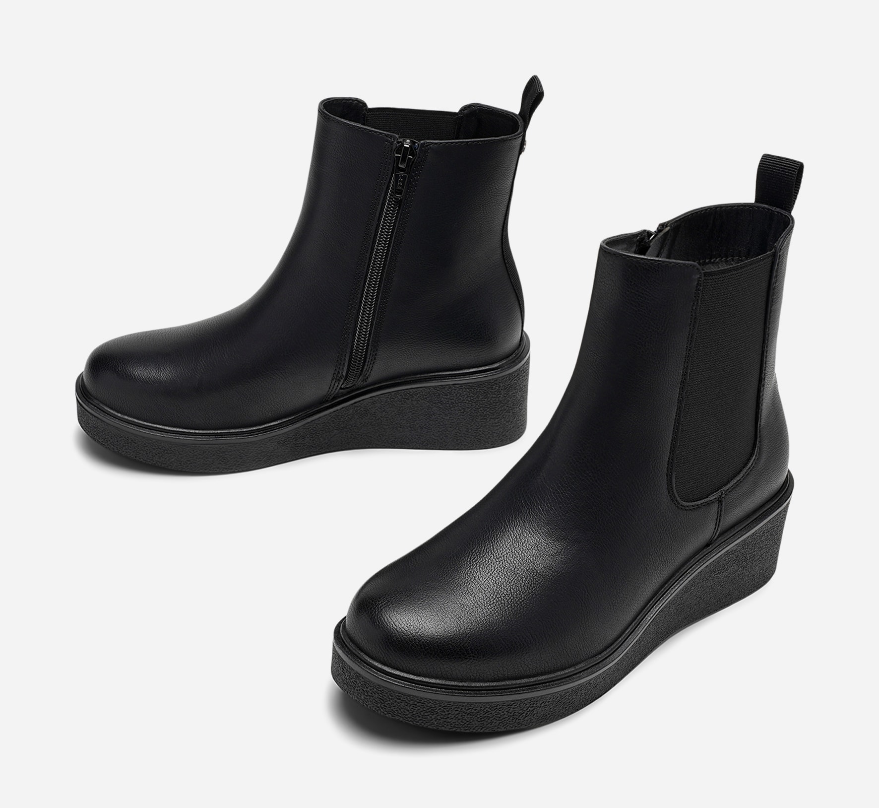 CLOU, Varmfodrade chelseaboots Svarta