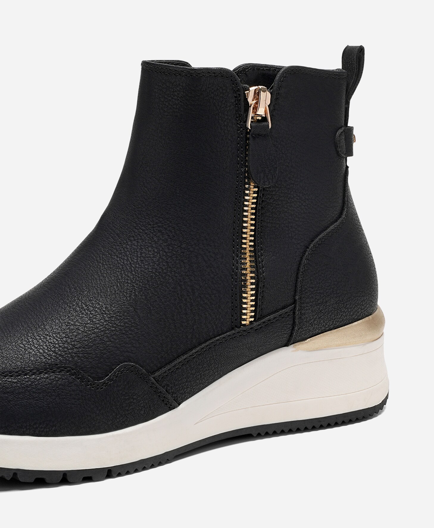CLOU COMFORT, Boots med dragkedja Svarta