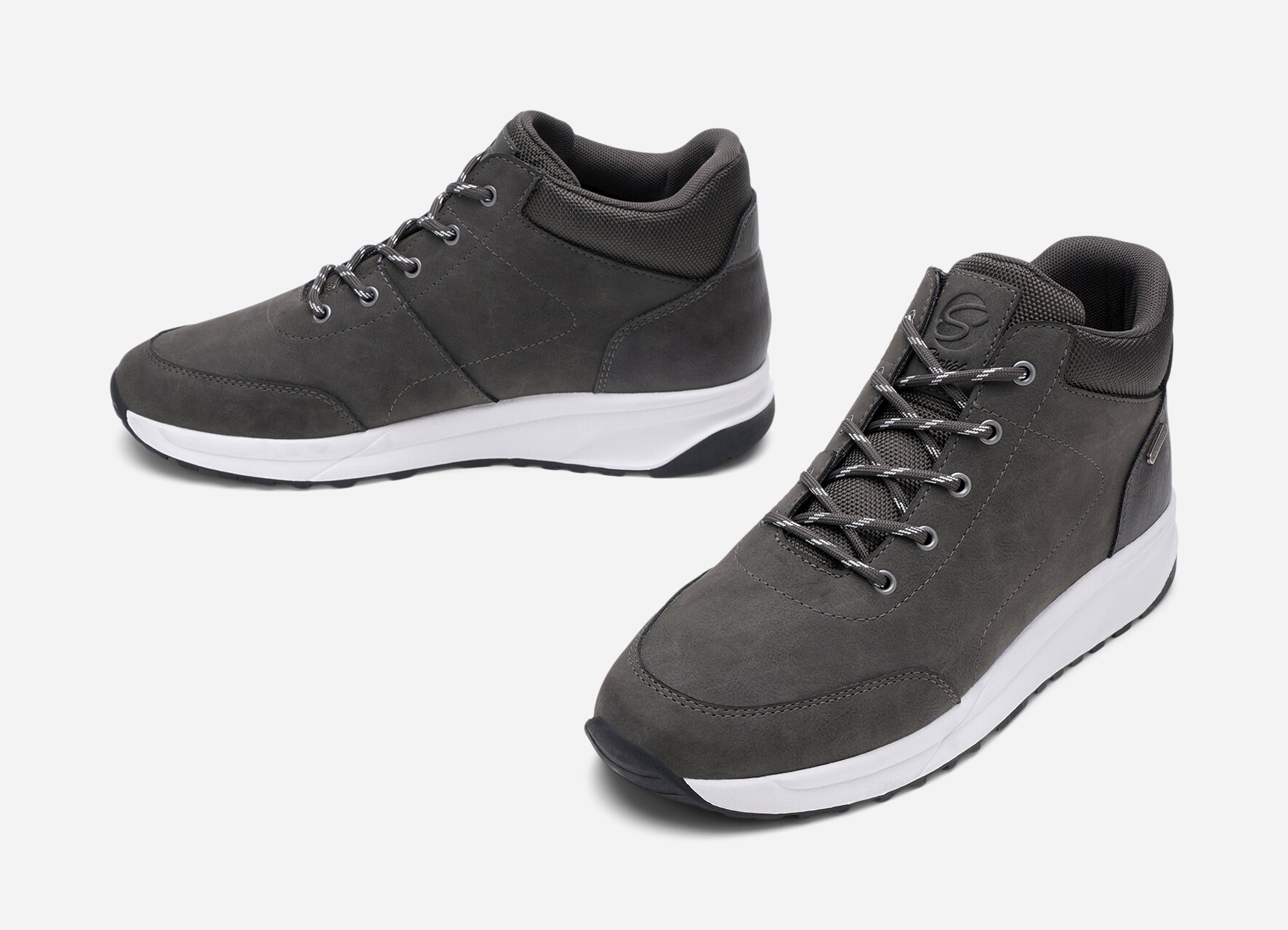 STEPSIDE, Fleecefodrade höga sneakers waterproof Gråa