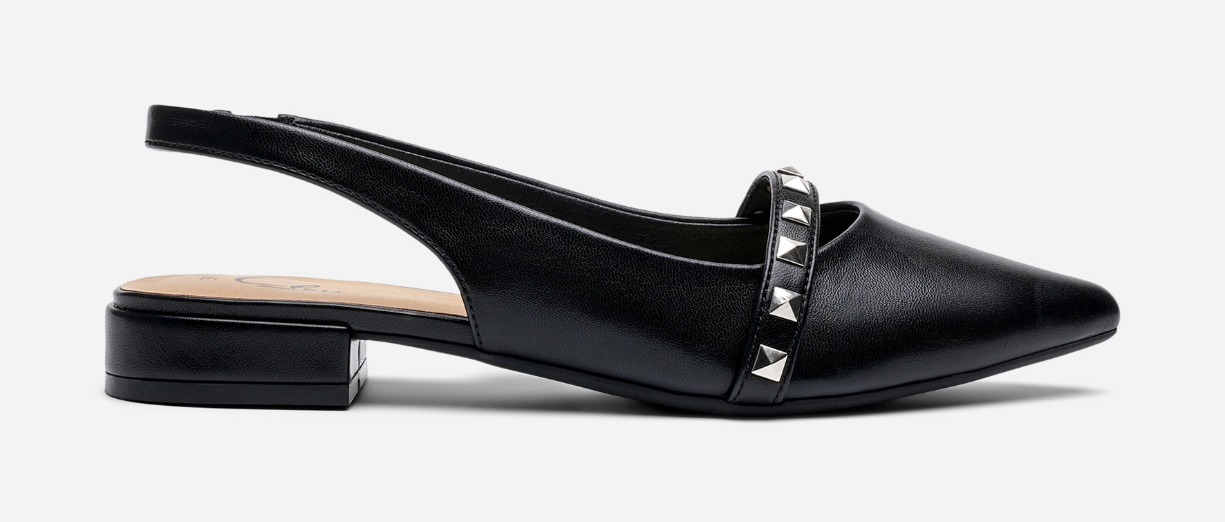CLOU, Ballerinaskor med slingback Svarta