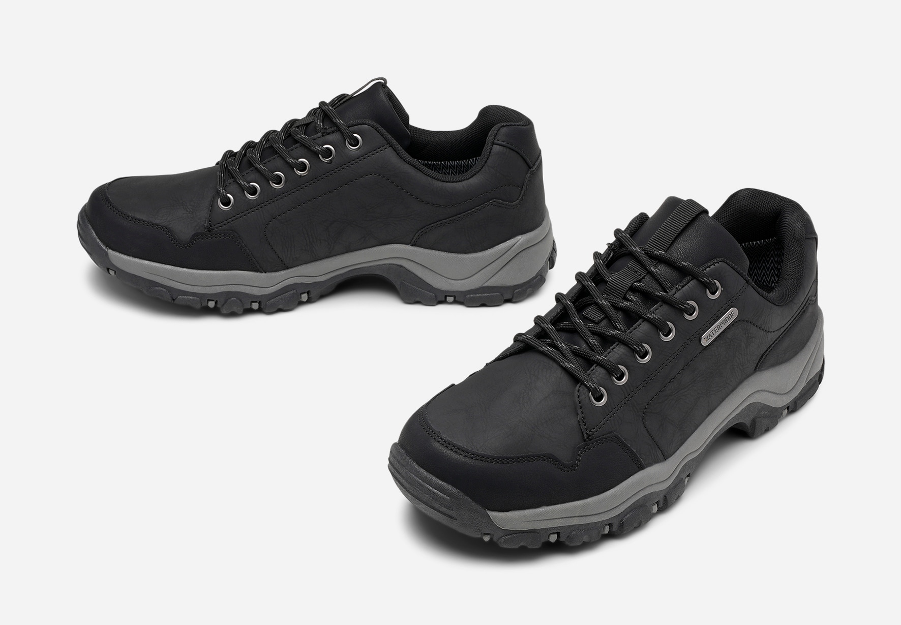 STEPSIDE, Snörsko waterproof Svarta